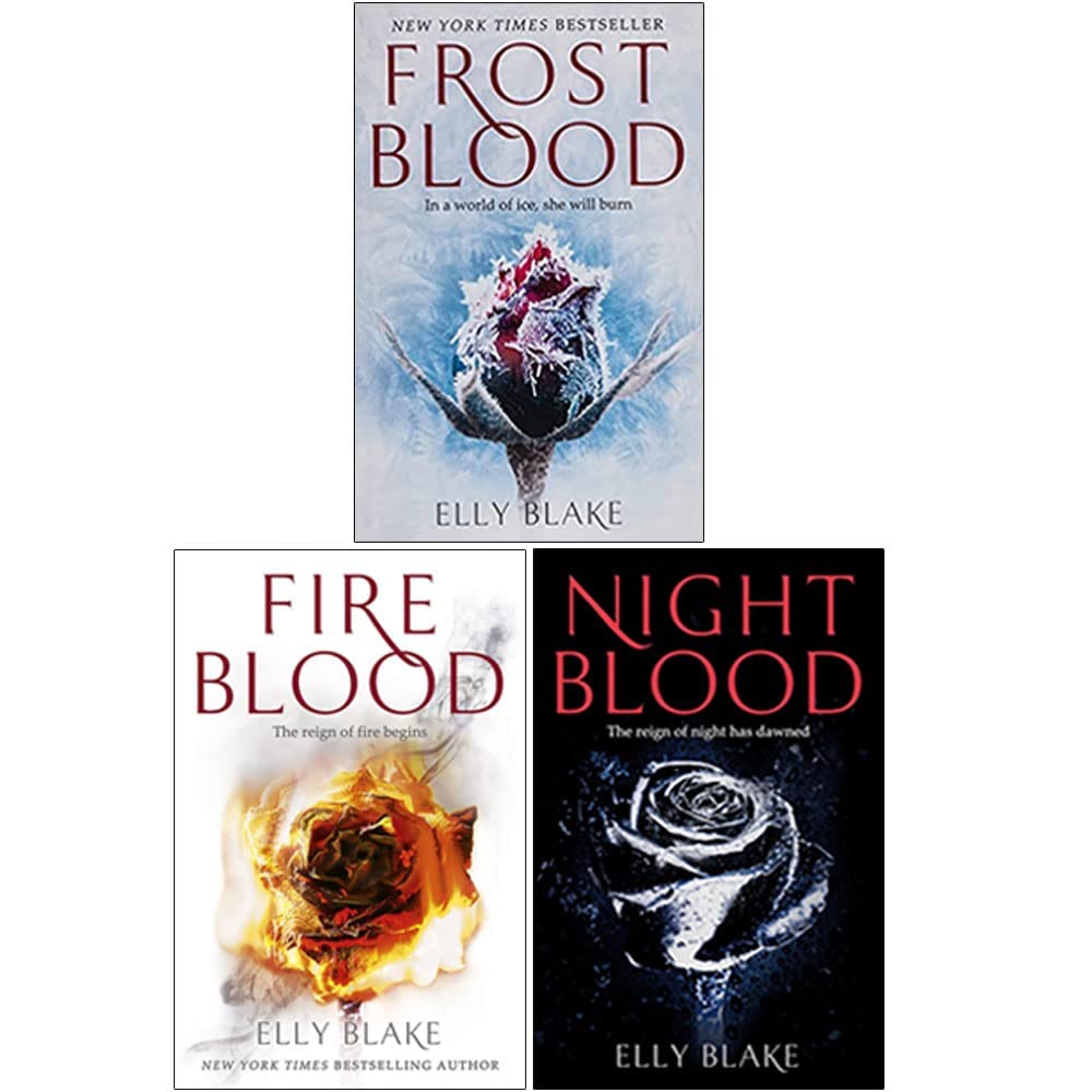 The Frostblood Saga 3 Books Collection Set by Elly Blake - Frostblood, Fireblood & Nightblood - YA Fantasy Paperback
