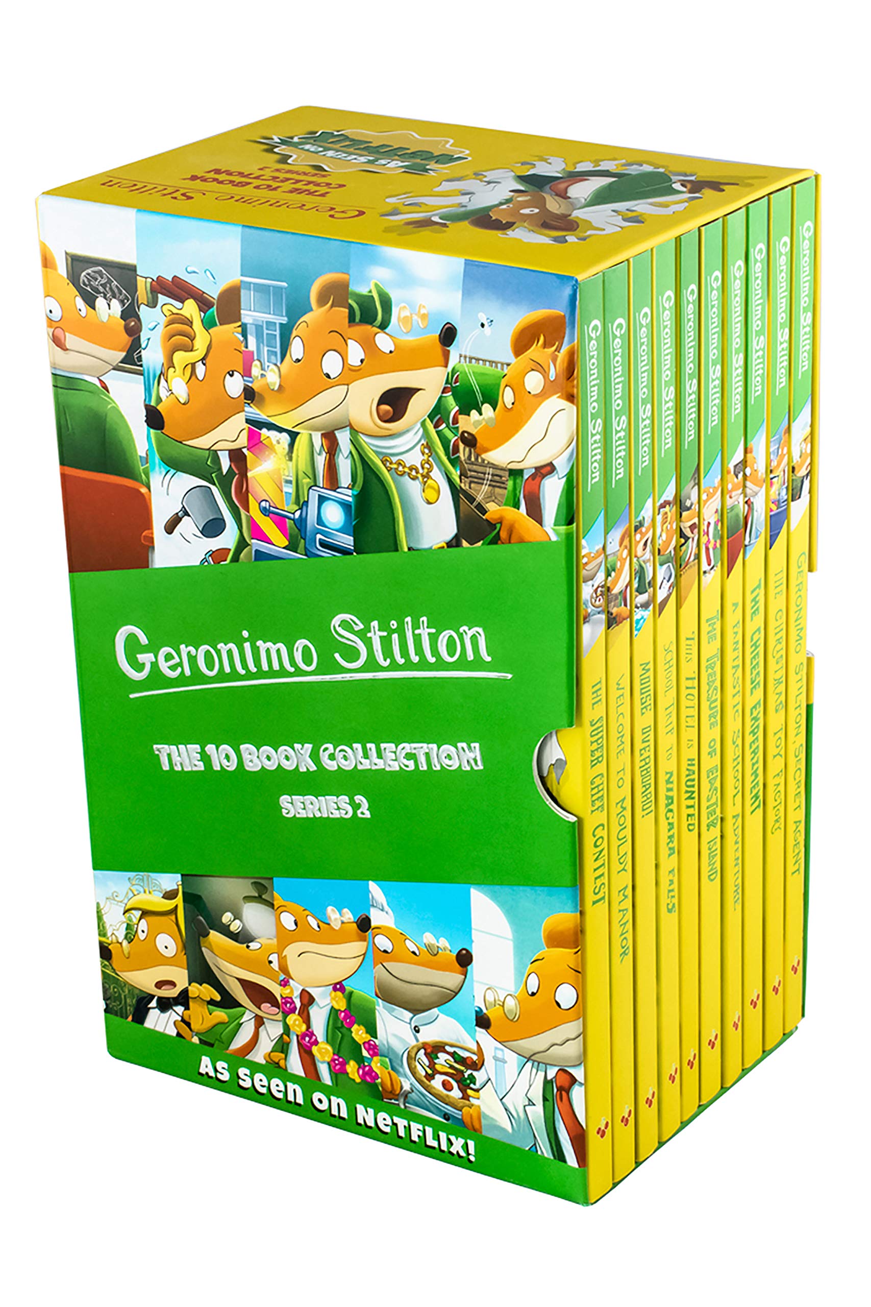 Geronimo Stilton The 10 Book Collection Series 2 Box Set - 10 Paperback Books for Ages 5-8