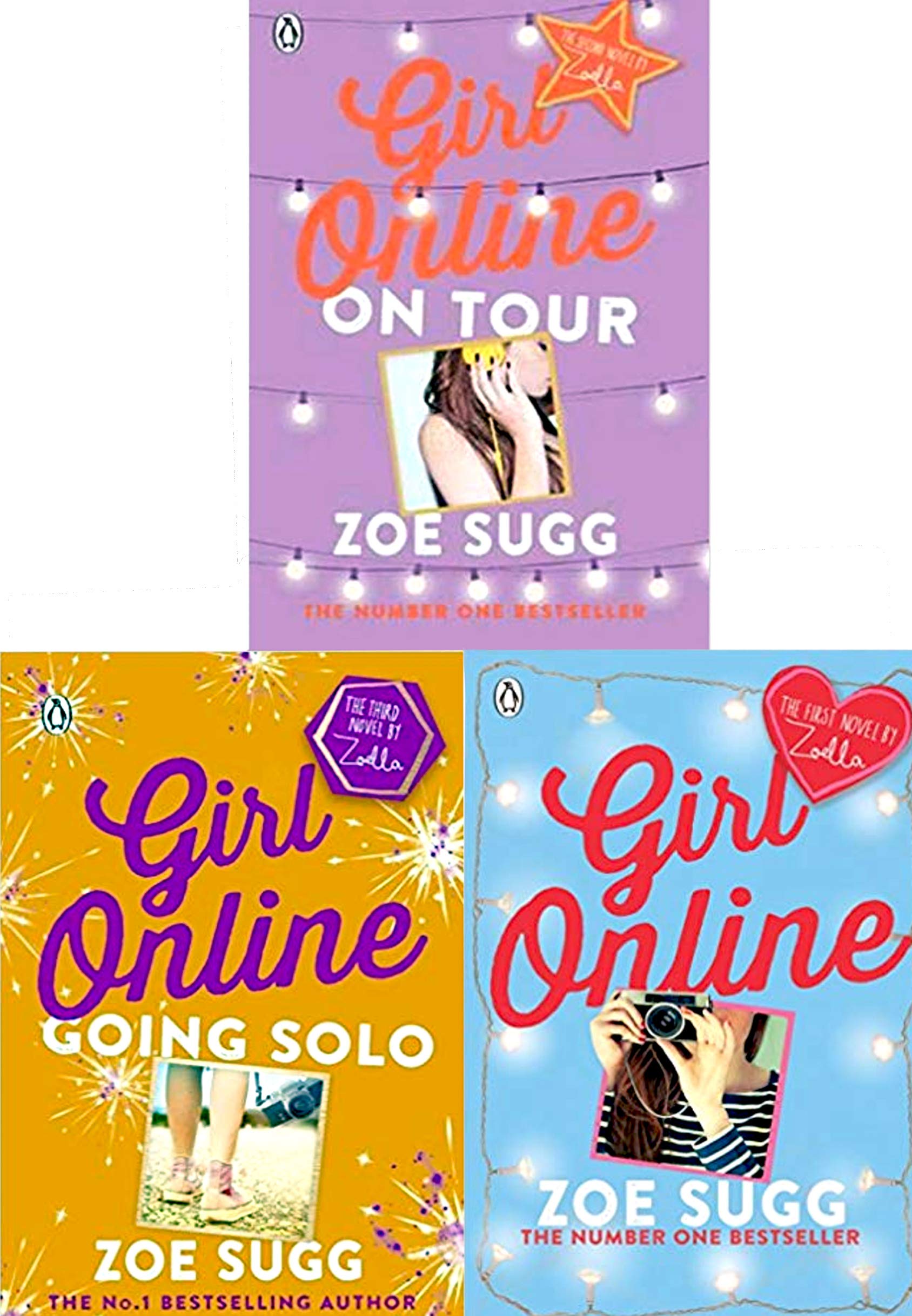 Girl Online Trilogy by Zoe Sugg - On Tour, Going Solo - 3 Books Collection Set - Paperback - Young Adult Ages 9-14