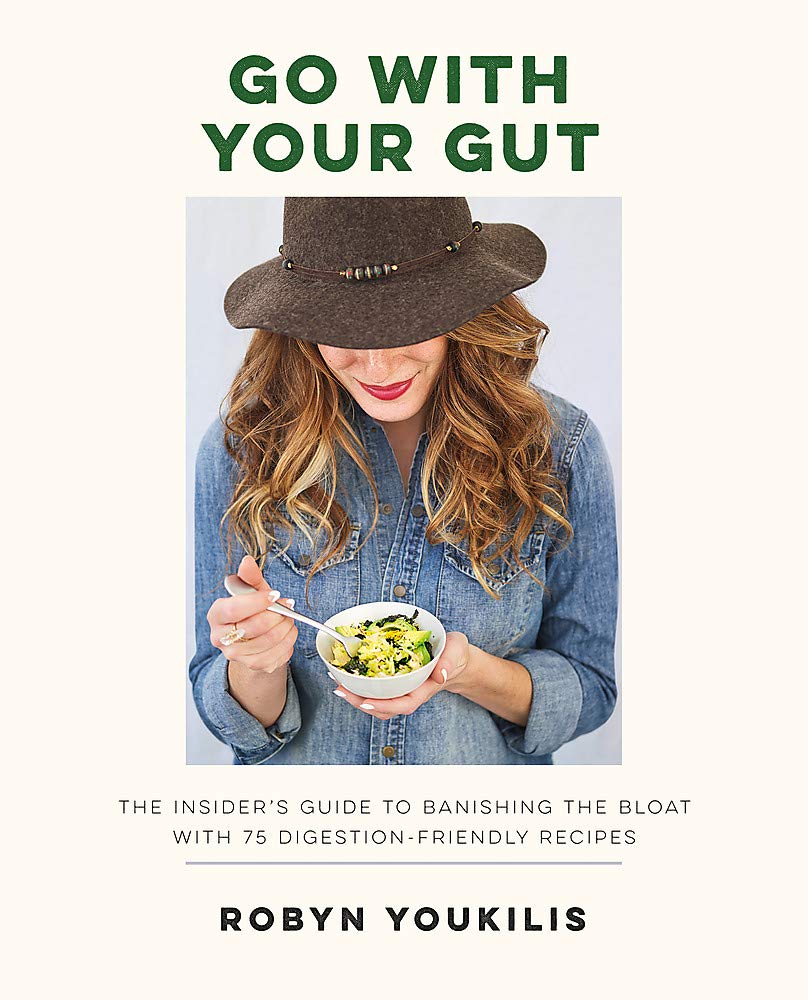 Go with Your Gut by Robyn Youkilis - paperback gut health and nutrition book cover