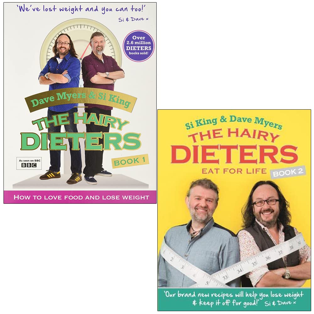 The Hairy Dieters 2 Books Collection Set by Si King & Dave Myers - How to Love Food and Lose Weight & Eat for Life - Paperback