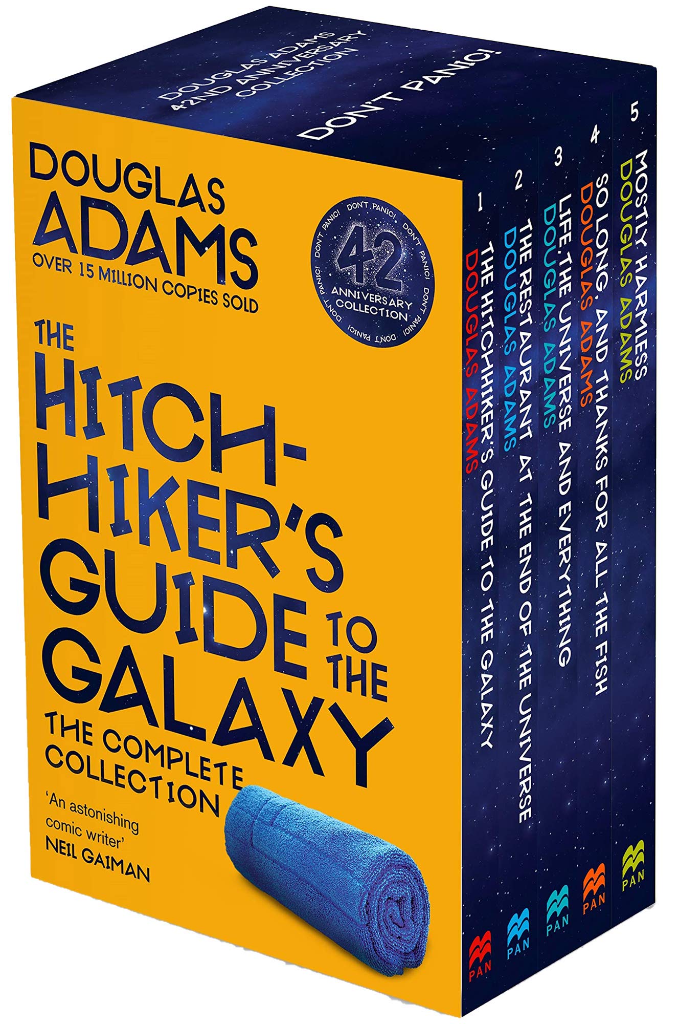 The Hitchhiker's Guide to the Galaxy 5 Book Box Set by Douglas Adams - Complete Paperback Series
