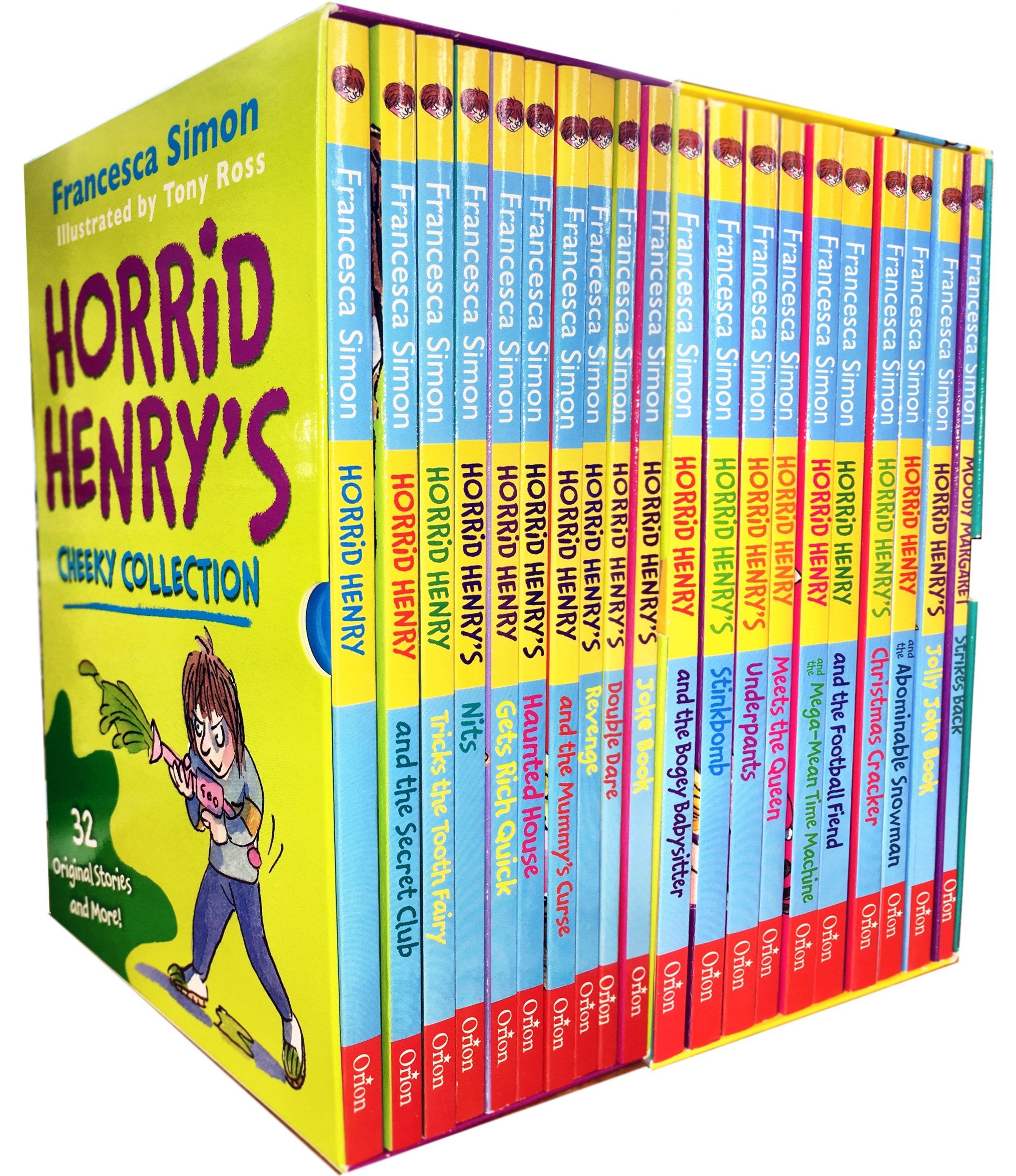 Horrid Henry Complete Story Collection 20 Books Set by Francesca Simon - Paperback - Ages 7-9