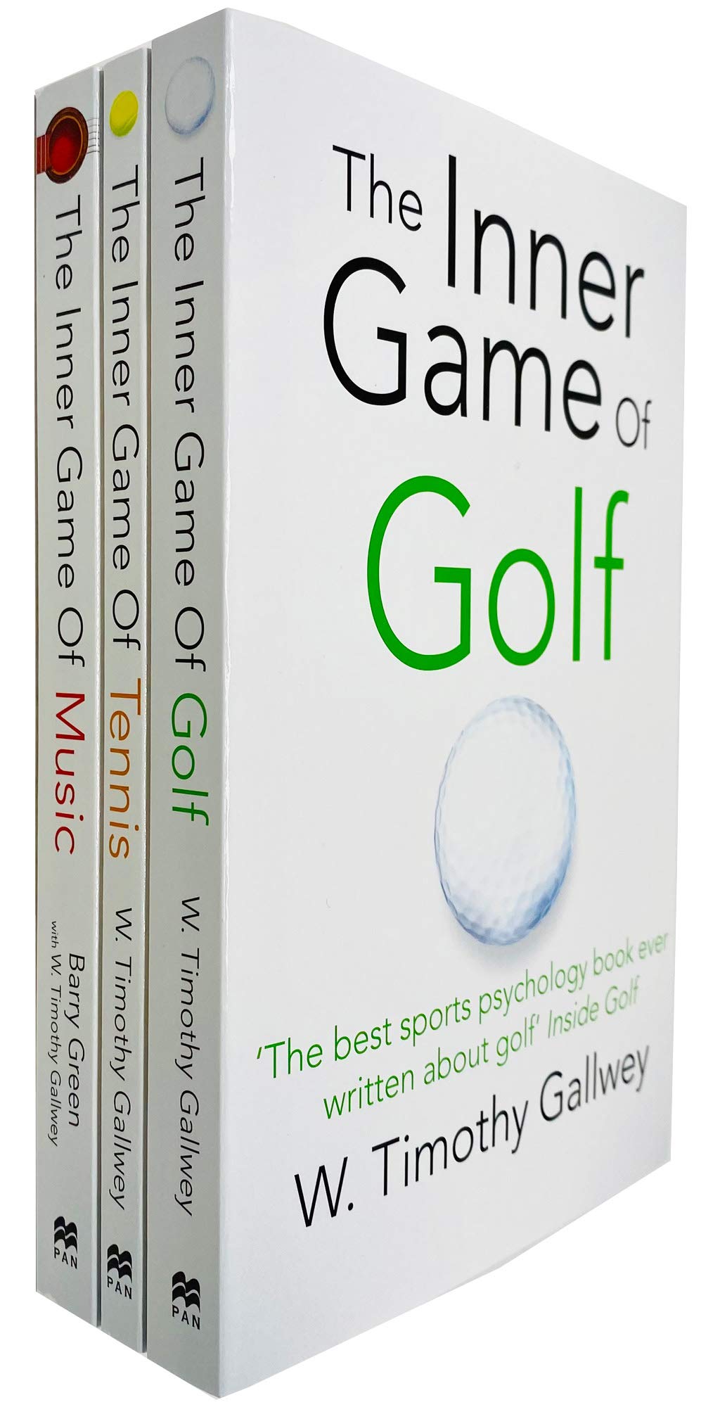 Inner Game 3 Books Collection Set by W Timothy Gallwey - The Inner Game of Golf, Tennis and Music - Paperback