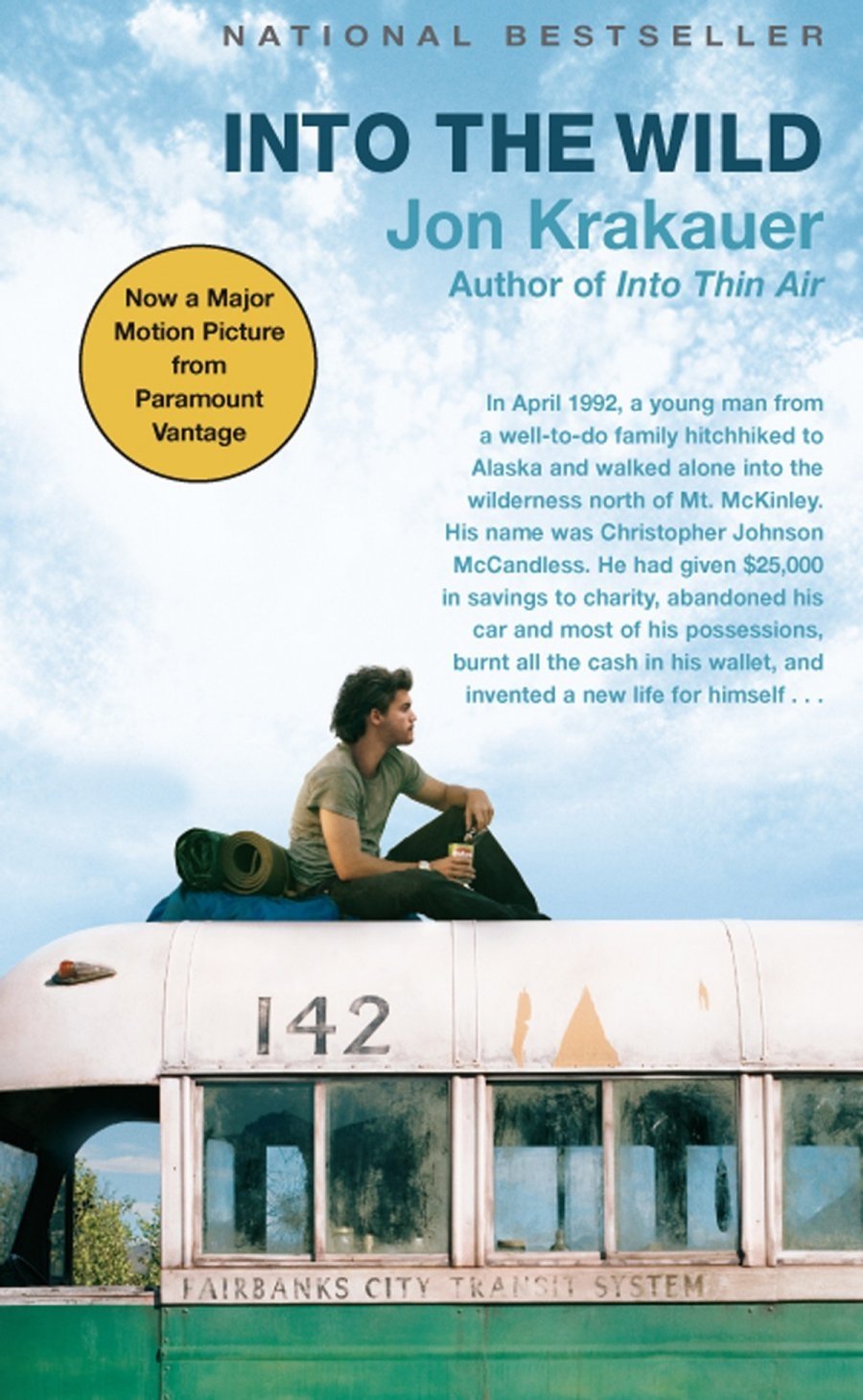 Into the Wild by Jon Krakauer - true story paperback, non fiction adventure book