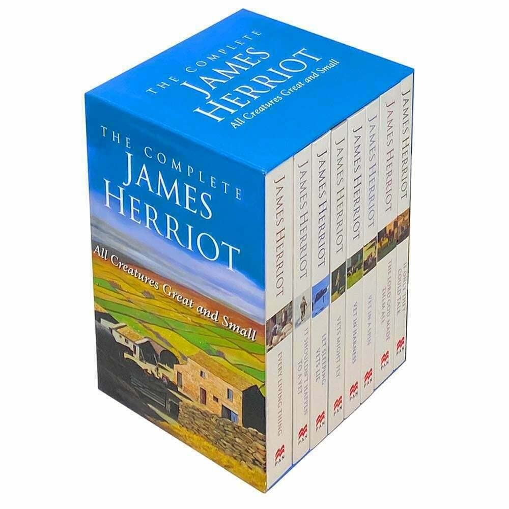 The Complete James Herriot All Creatures Great and Small 8 Book Paperback Collection Set including If Only They Could Talk, Every Living Thing and more