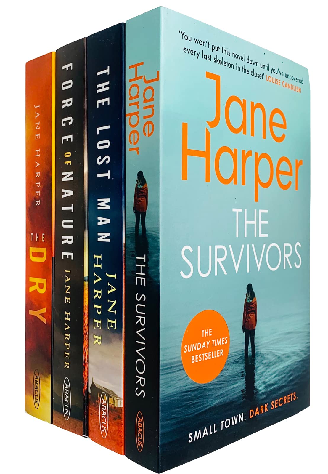 Jane Harper 4 Books Collection Set paperback - The Dry, Force of Nature, The Lost Man and The Survivors - front cover