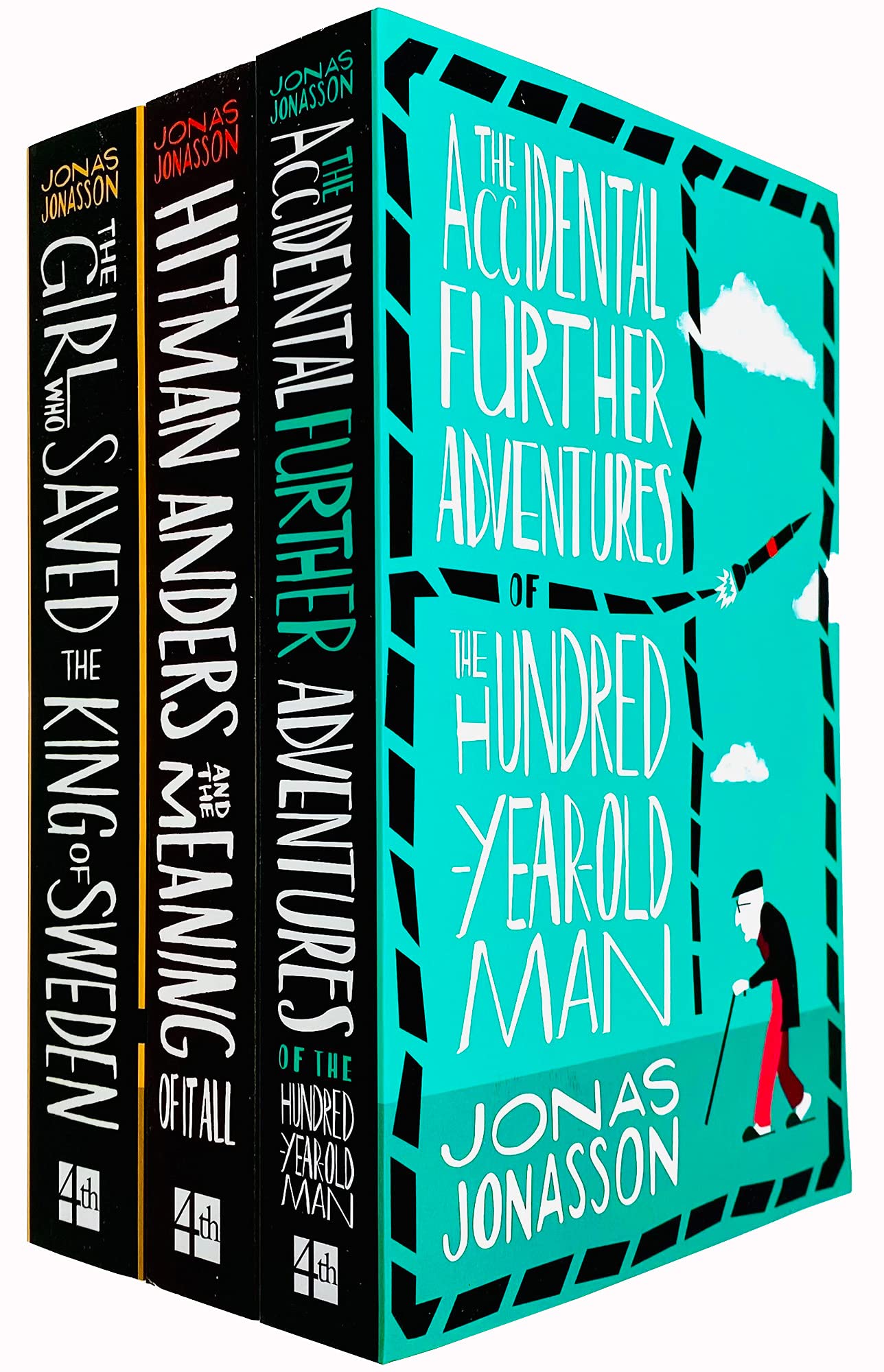 Jonas Jonasson 3 Books Collection Set including The Girl Who Saved the King of Sweden, Hitman Anders and the Meaning of It All, and The Accidental Further Adventures of the Hundred-Year-Old Man - Paperback Fiction