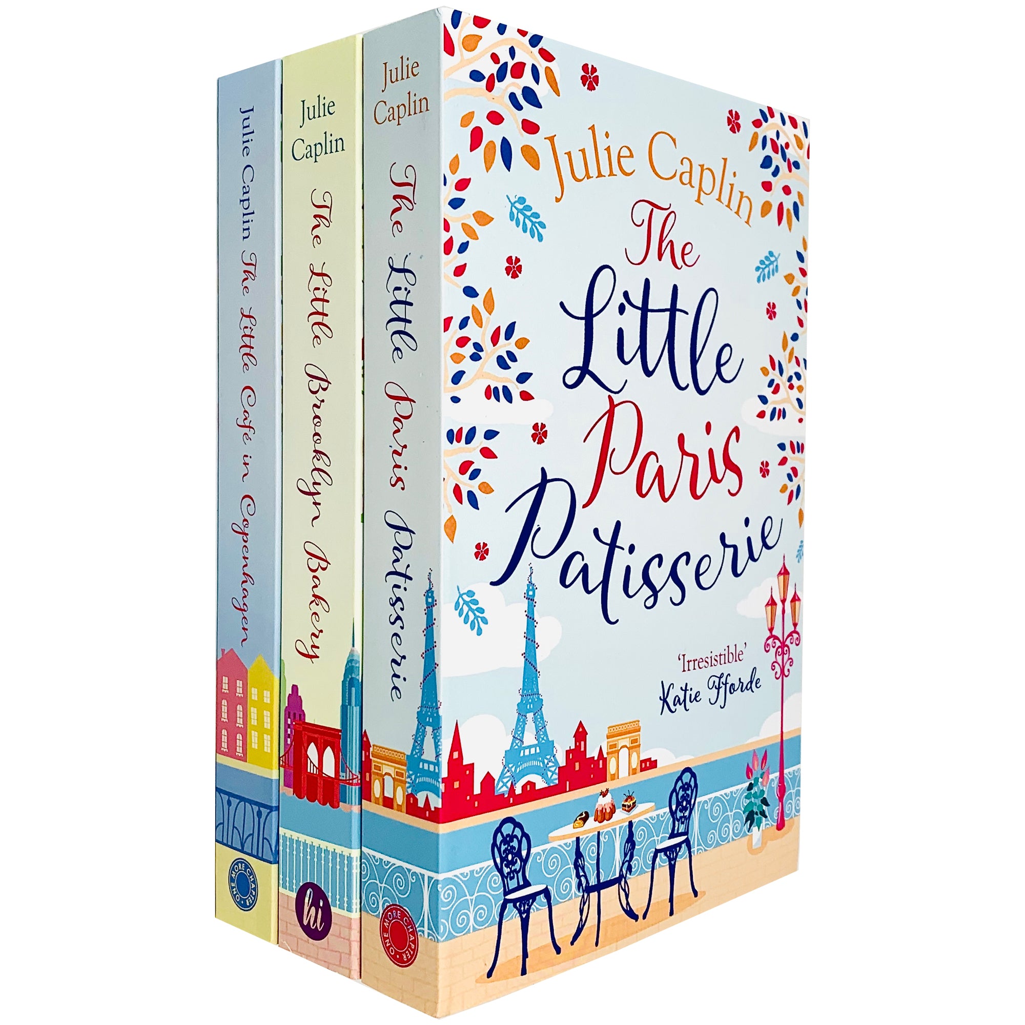Julie Caplin Romantic Escapes 3 Books Collection Set - The Little Café in Copenhagen, The Little Brooklyn Bakery & The Little Paris Patisserie - Paperback Fiction