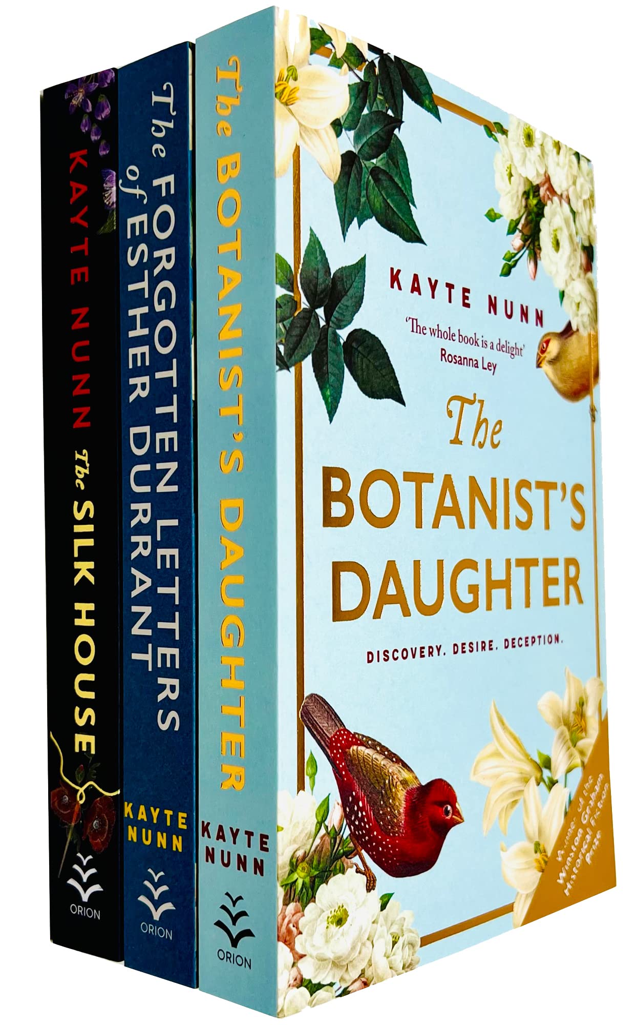 Kayte Nunn 3 Books Collection Set paperback - The Forgotten Letters of Esther Durrant, The Botanist's Daughter and The Silk House