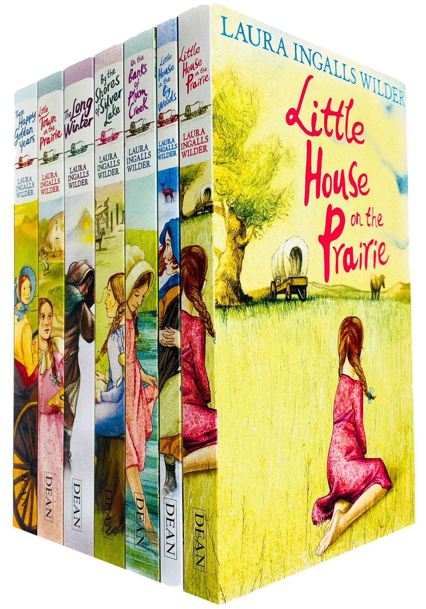Little House on the Prairie 7 Books Collection by Laura Ingalls Wilder - Paperback Set - Ages 8-12