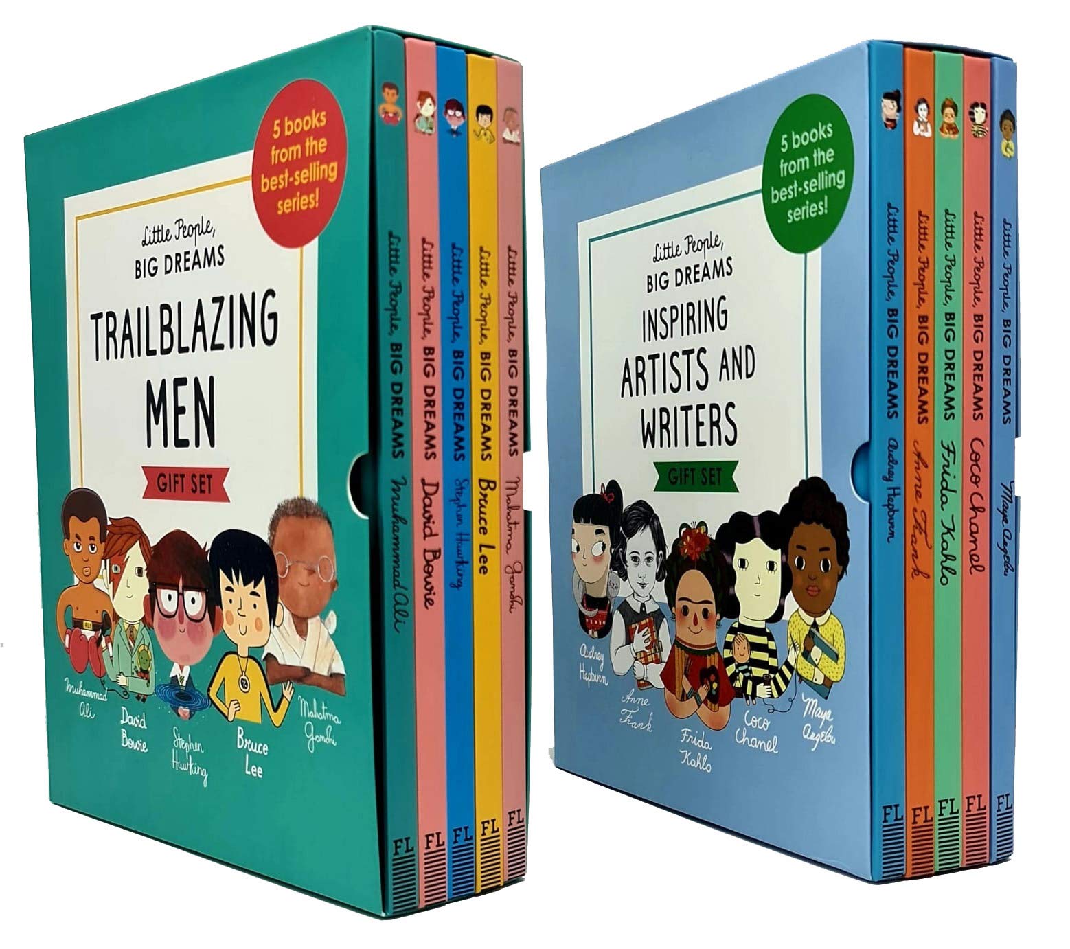 Little People, Big Dreams Trailblazing Men and Inspiring Artists 10 Books Collection Set - Hardback - Ages 7-9