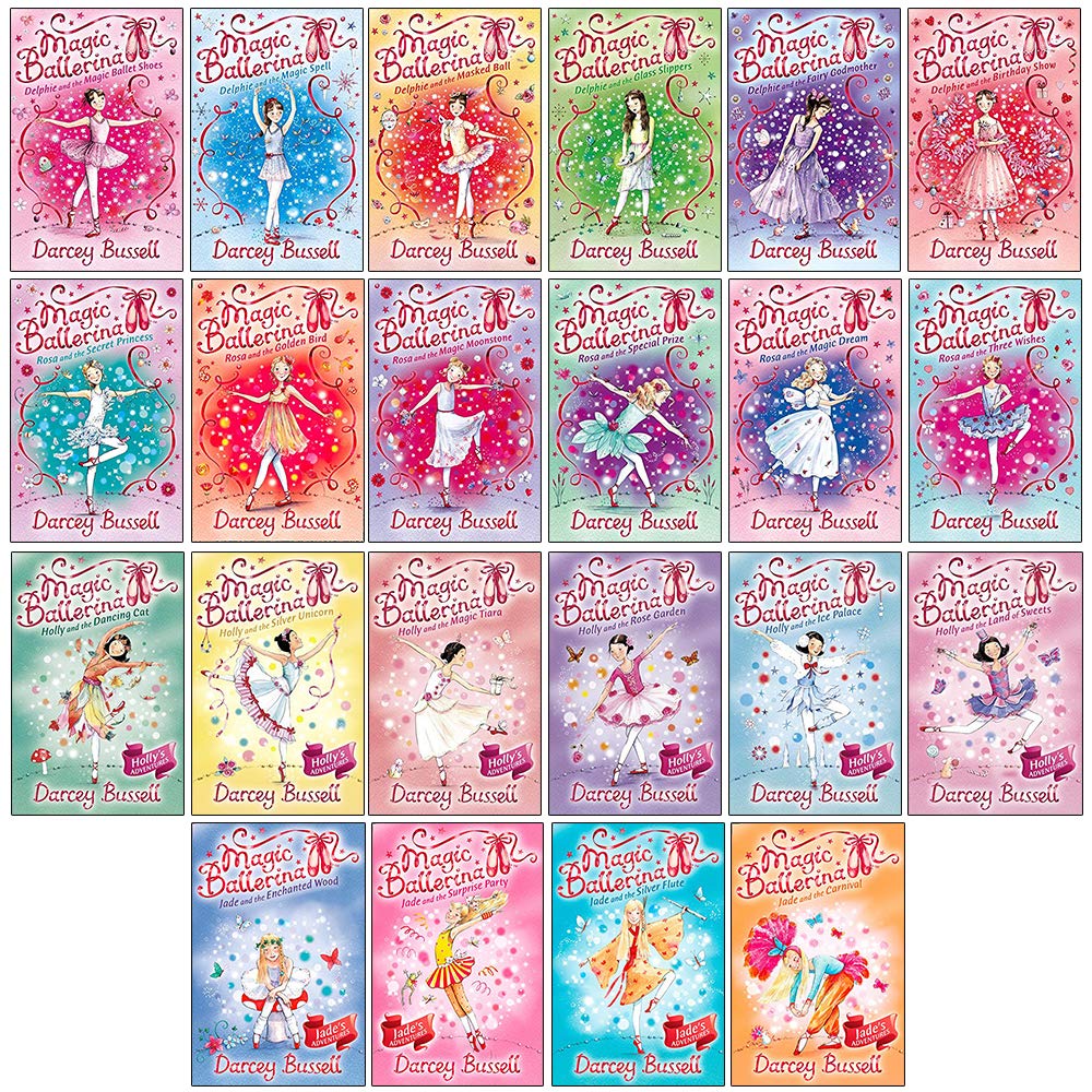 Magic Ballerina 22 Books Collection Set by Darcey Bussell - Delphie, Rosa, Holly and Jade series - paperback, ages 5-8