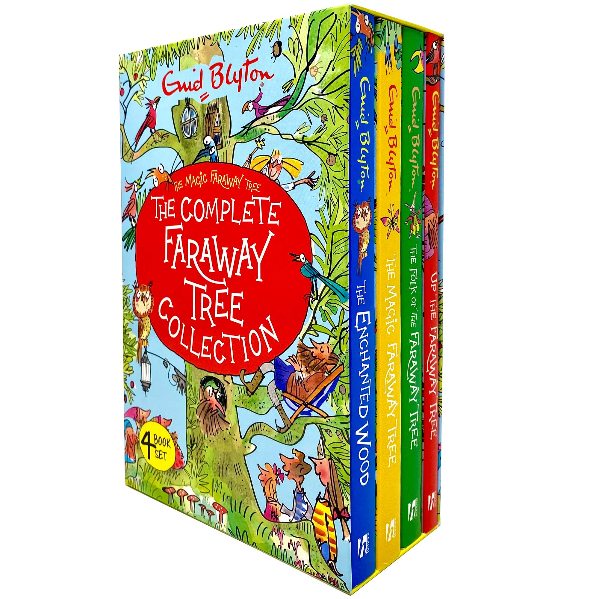 The Magic Faraway Tree 4 Books Collection Set by Enid Blyton - brand new paperback box set, Ages 5-8 - includes The Enchanted Wood, The Magic Faraway Tree, The Folk of the Faraway Tree and Up the Faraway Tree