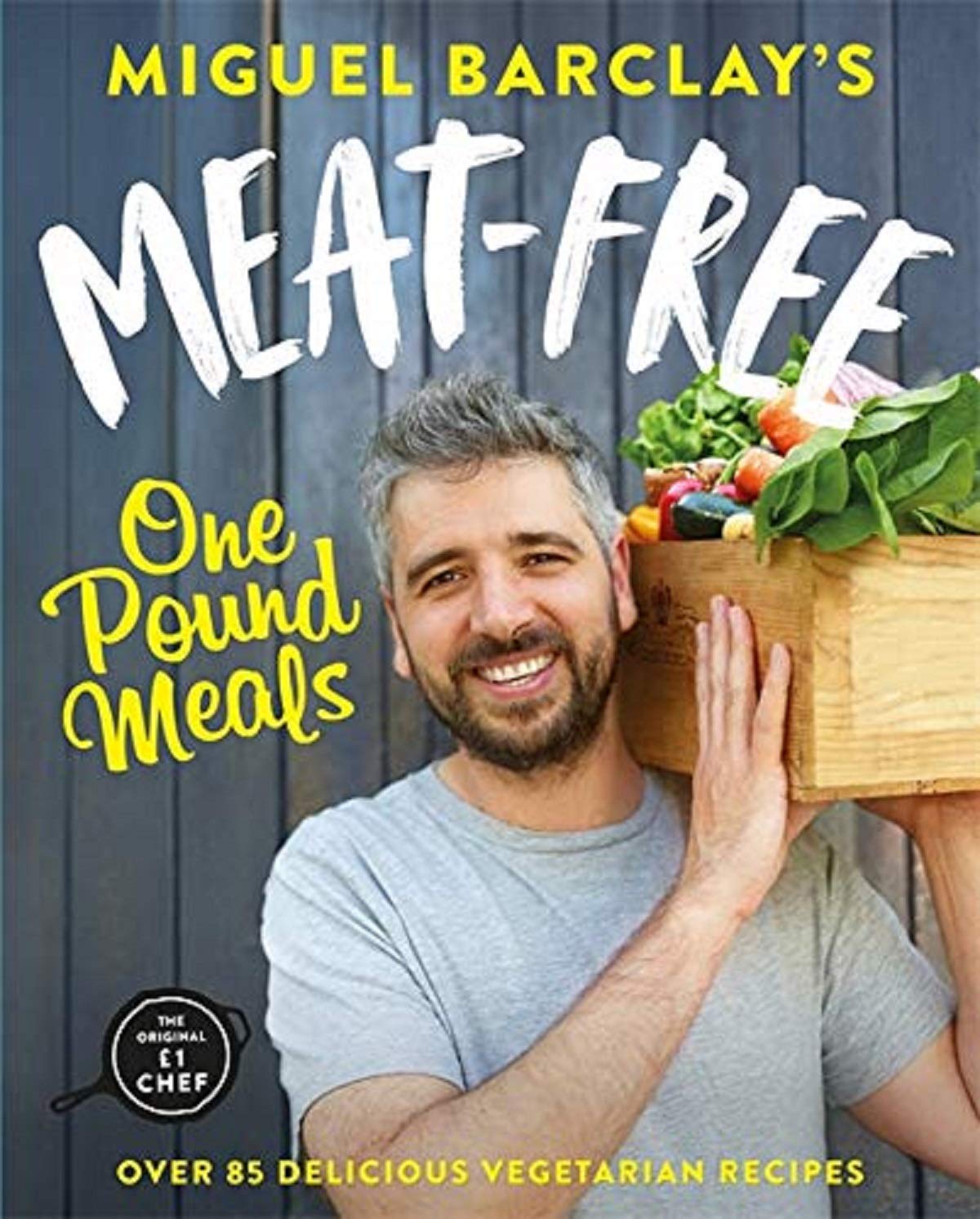 Meat-Free One Pound Meals by Miguel Barclay - 85 vegetarian recipes at £1 per person, paperback cookbook cover