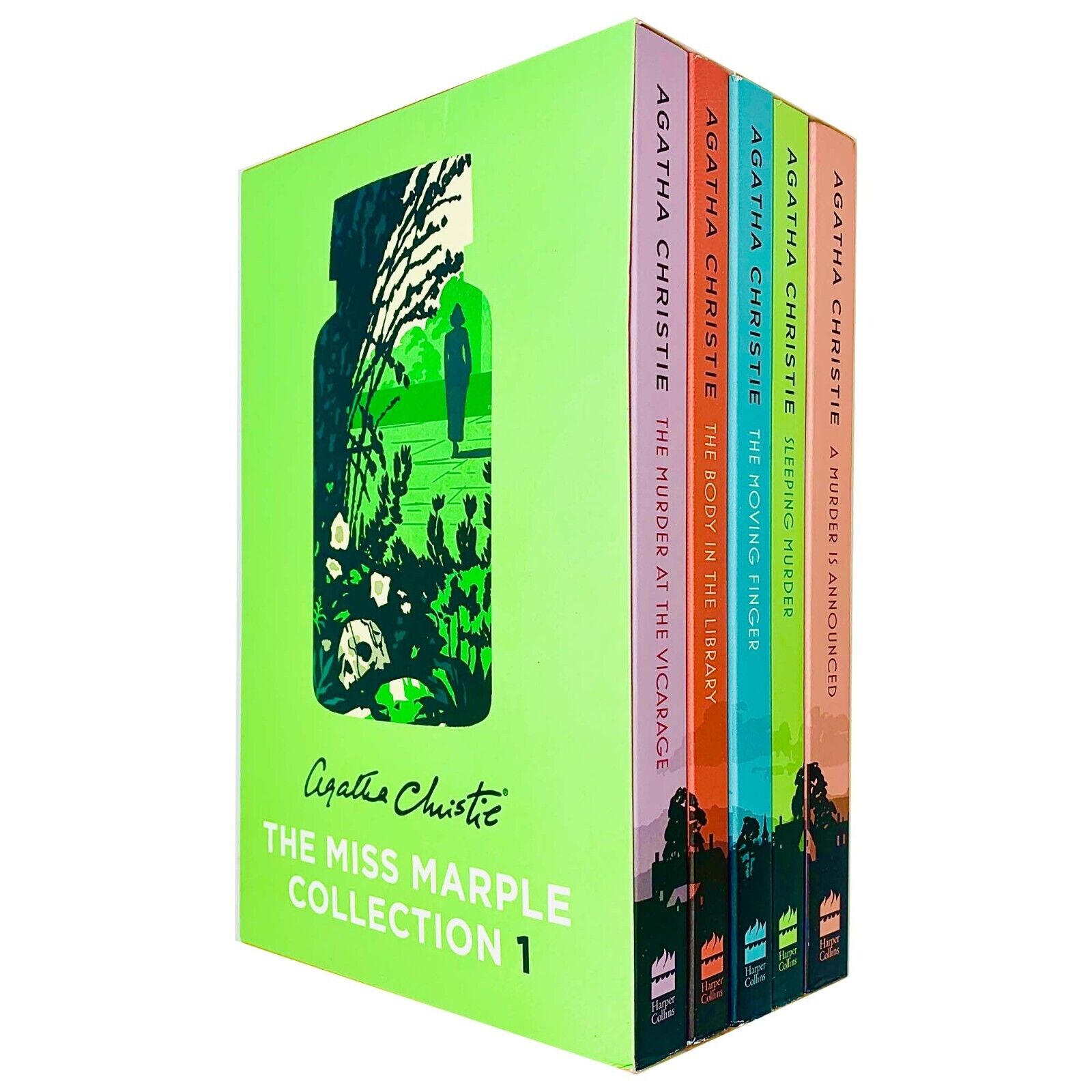 Miss Marple Mysteries Series Books 1-5 Collection Set by Agatha Christie - Paperback classic mystery box set