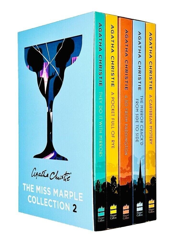 Miss Marple Mysteries Series Books 6-10 Collection Set by Agatha Christie - 5 Book Paperback Set front cover