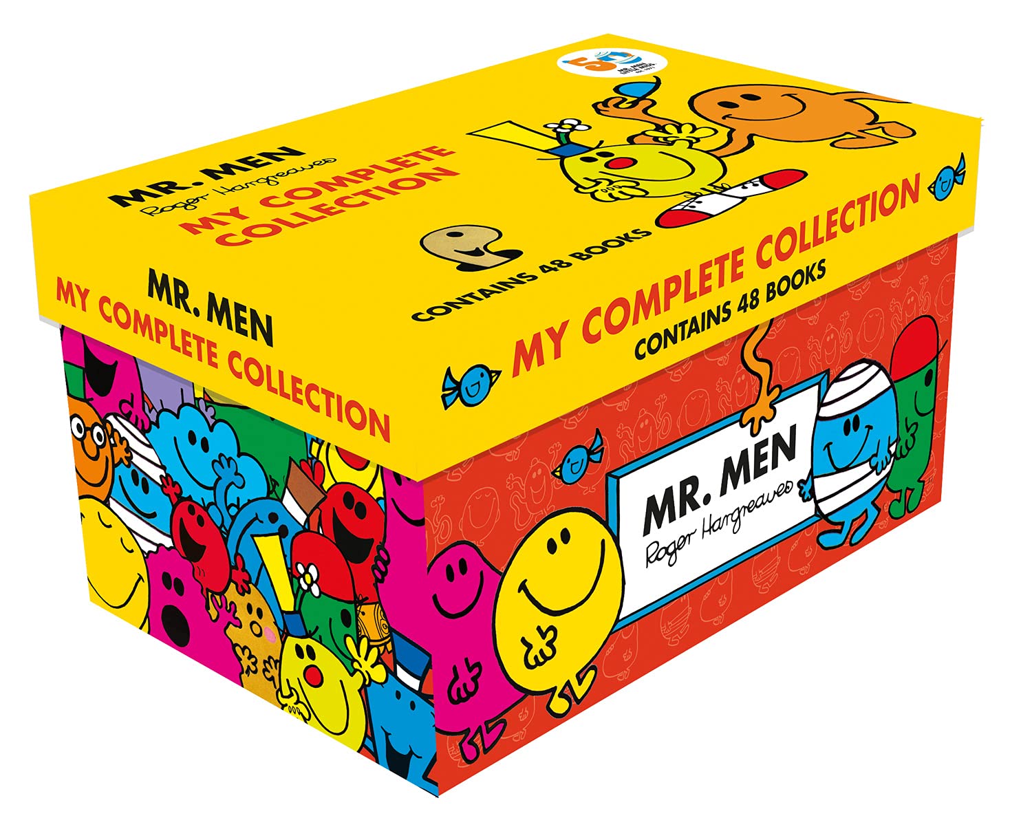 Mr Men My Complete Collection 48 Books Box Set by Roger Hargreaves and Adam Hargreaves - Paperback - Ages 3-7