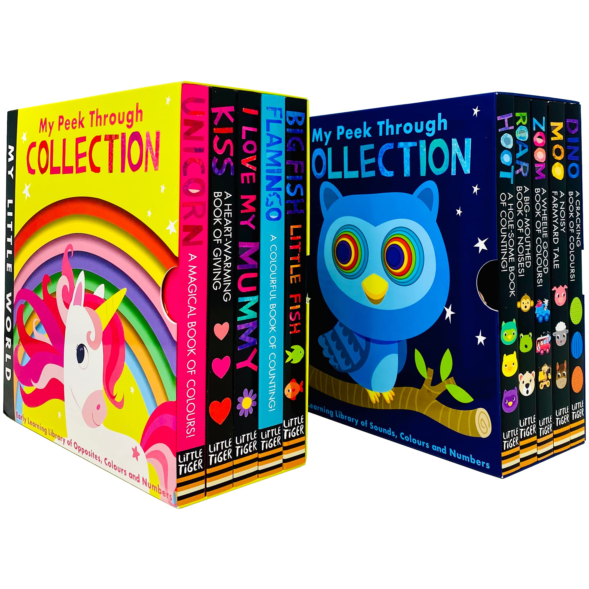 My Little World Peek Through Collection 10 Books Set - Unicorn board book cover - Ages 0-5