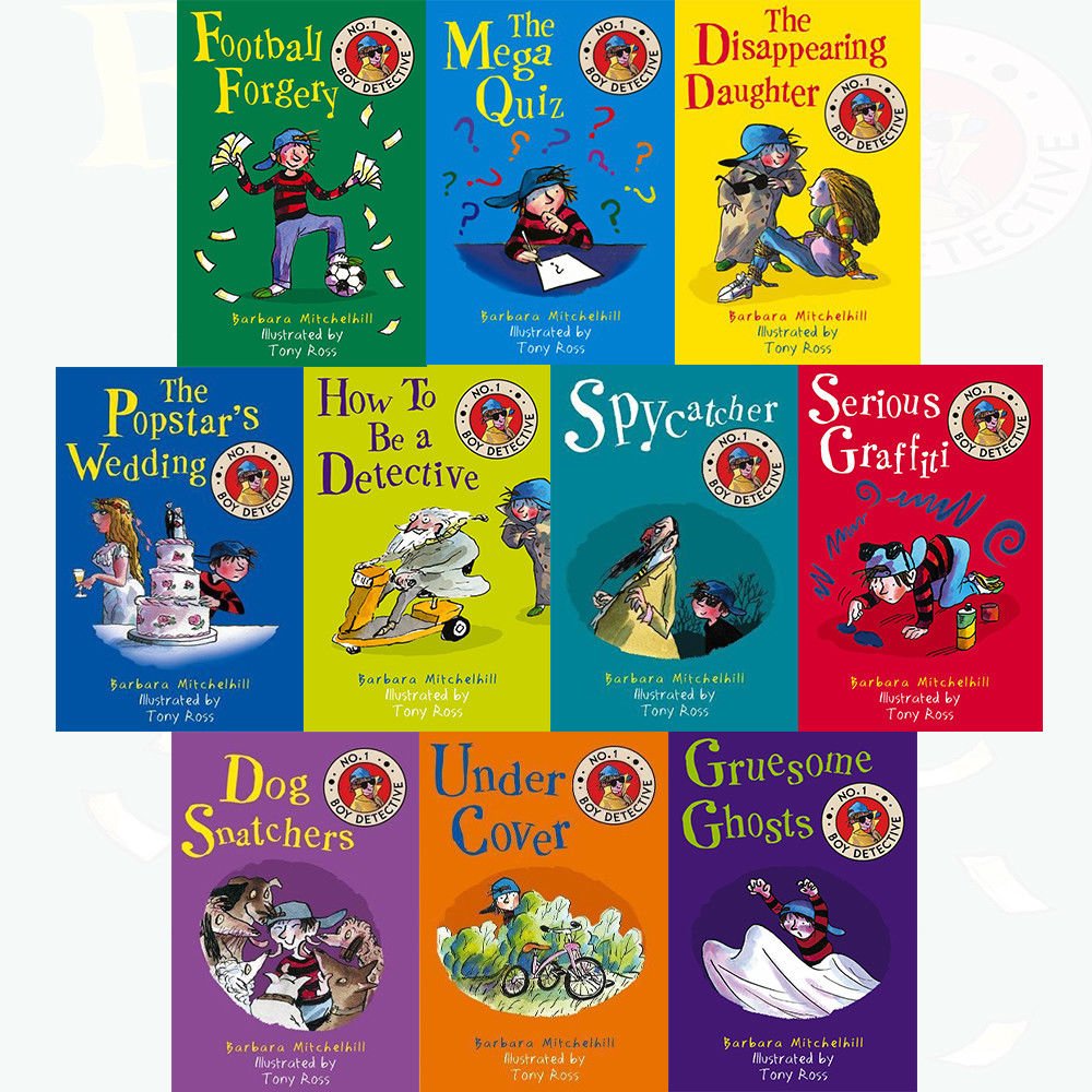 No.1 Boy Detective 10 Books Collection Set by Barbara Mitchelhill and Tony Ross - Paperback - Ages 7-9