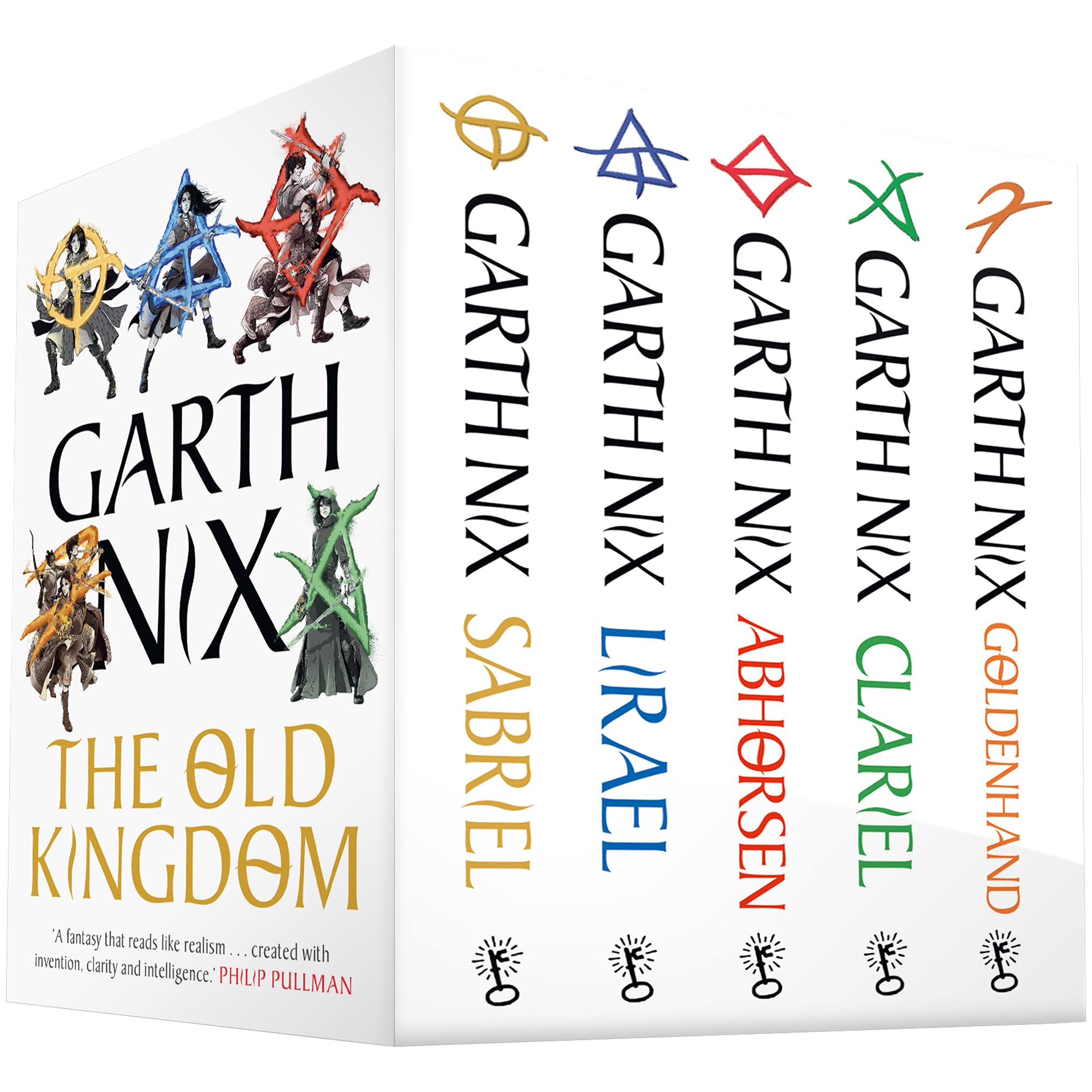 The Old Kingdom Series Books 1-5 Collection Set by Garth Nix - Sabriel, Lirael, Abhorsen, Clariel, Goldenhand - Young Adult Fantasy Paperback