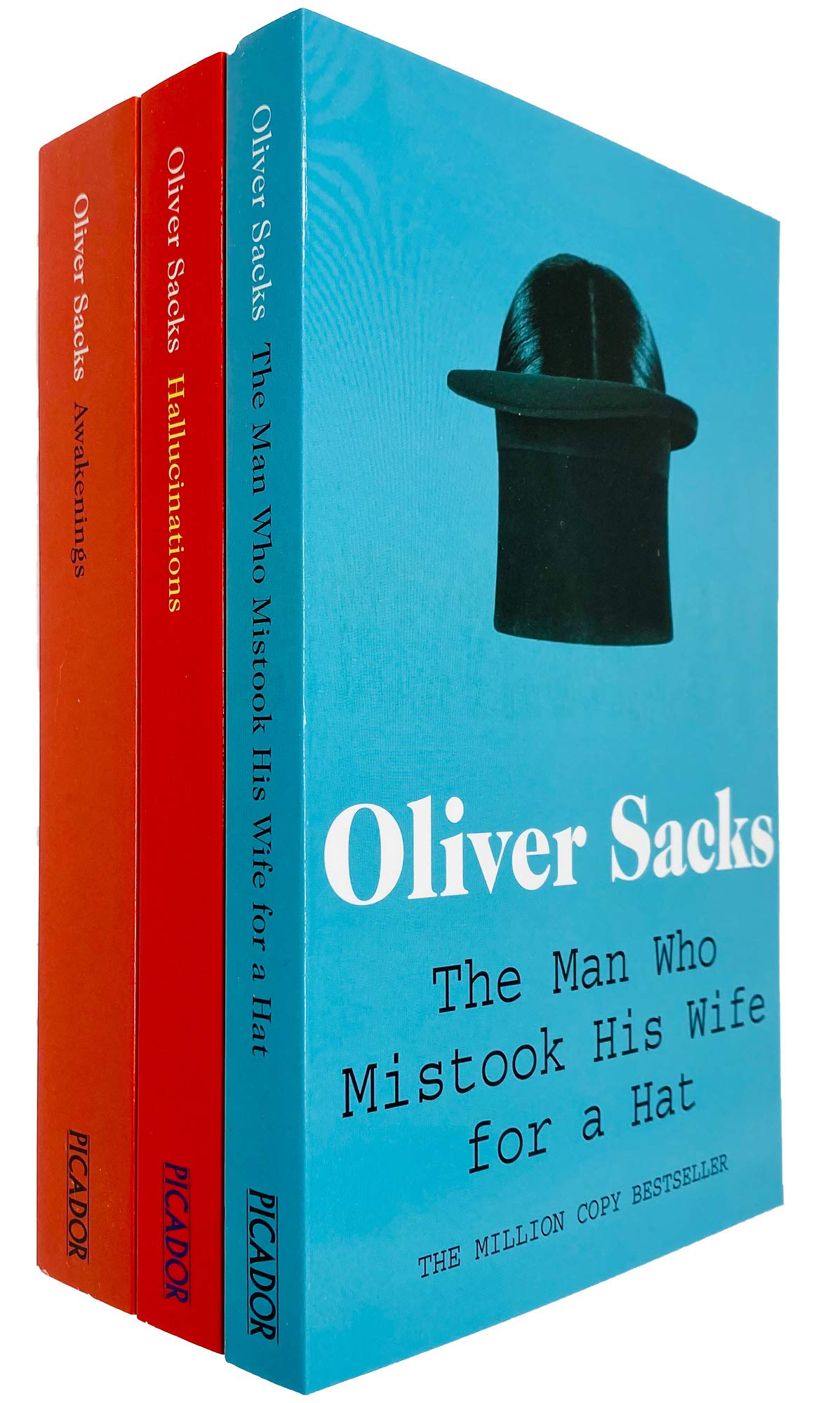 Oliver Sacks 3 Books Collection Set - The Man Who Mistook His Wife for a Hat, Hallucinations, Awakenings - Paperback