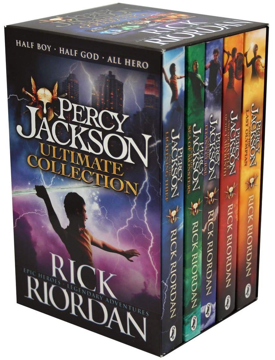 Percy Jackson and the Olympians 5 Book Collection Set by Rick Riordan - Paperback - Ages 9-12