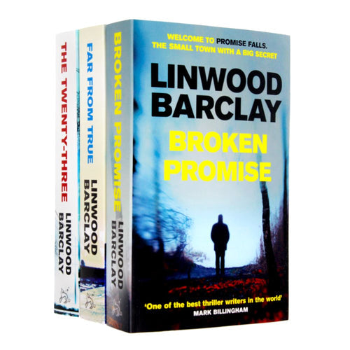 Promise Falls Trilogy by Linwood Barclay - 3 Books Collection Set (Broken Promise, Far From True, The Twenty-Three) - Paperback