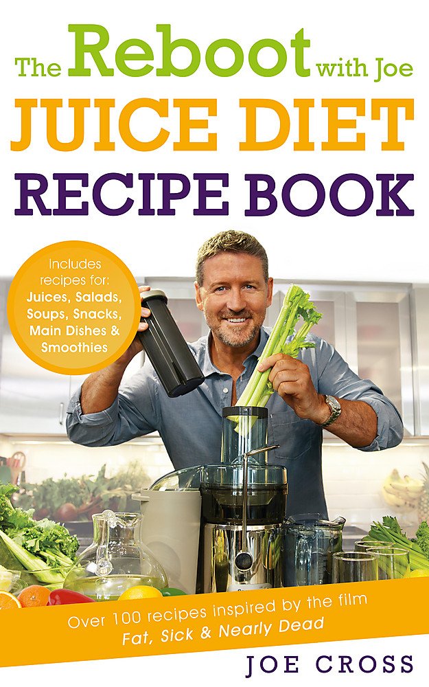 The Reboot with Joe Juice Diet Recipe Book by Joe Cross - paperback cover with over 100 juicing recipes