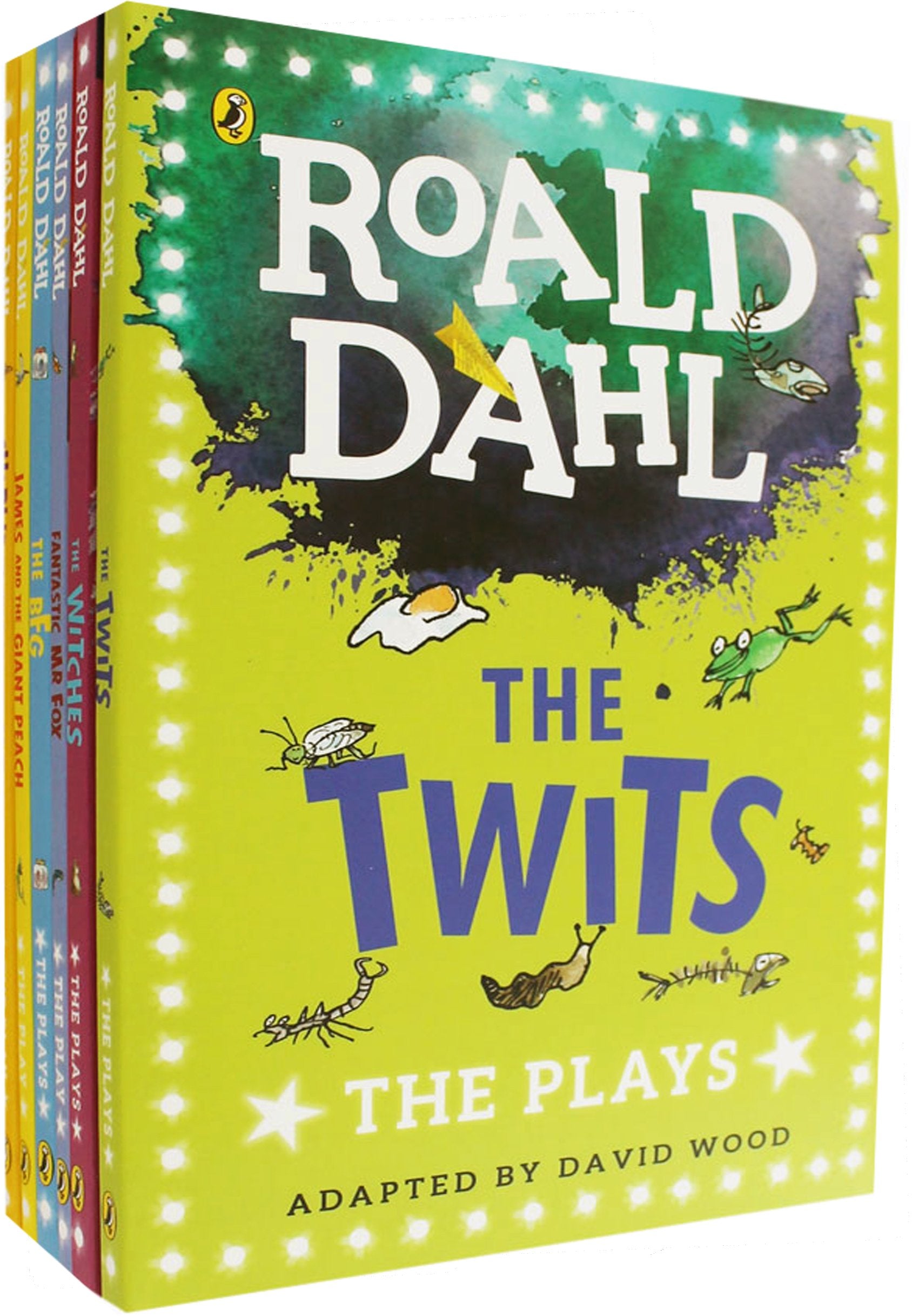 Roald Dahl 6 Books Collection Set - Charlie and the Chocolate Factory, Fantastic Mr Fox, James and the Giant Peach, The BFG, The Twits, The Witches - Paperback Ages 5-7