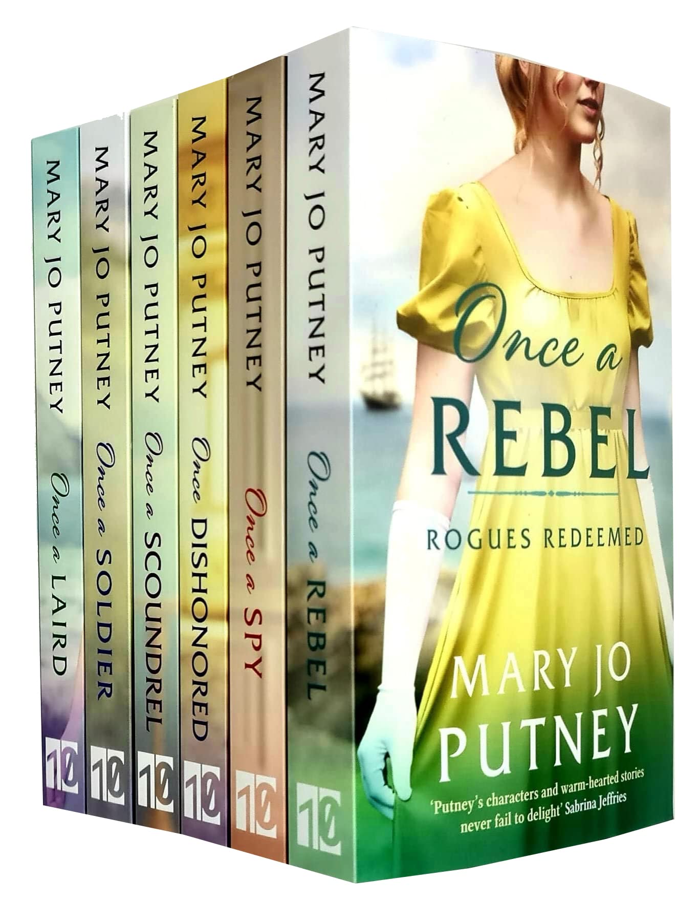 Rogues Redeemed 6 Book Collection Set by Mary Jo Putney - Once a Soldier, Once a Rebel, Once a Scoundrel, Once a Spy, Once Dishonored, Once a Laird - Paperback Regency Romance