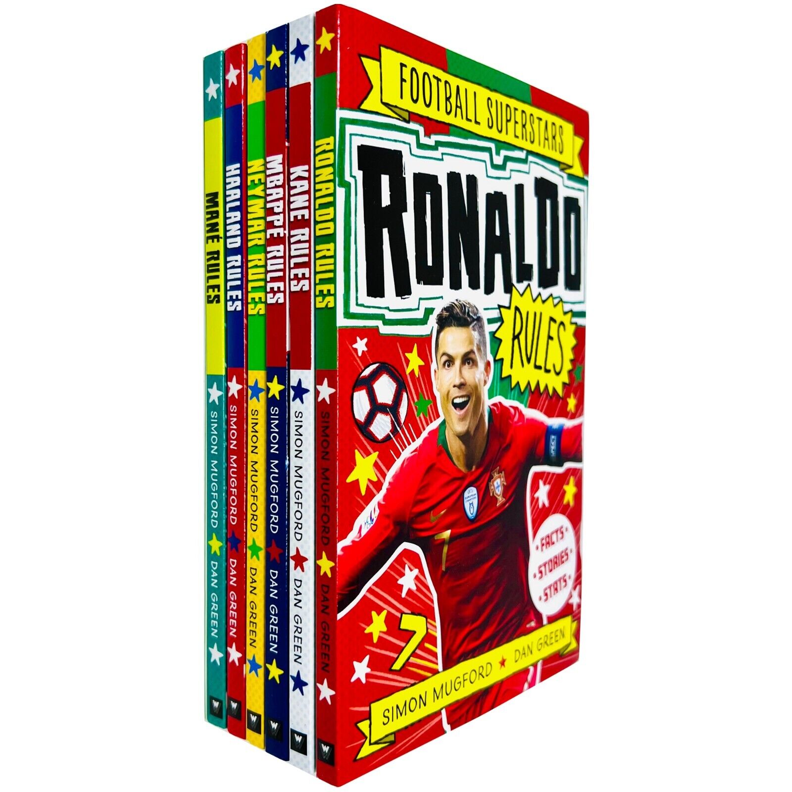 Football Superstars 6 Books Collection Set By Simon Mugford & Dan Green Paperback - Lets Buy Books