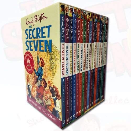 Secret Seven Complete 16 Book Collection Set by Enid Blyton - Paperback boxed set for ages 7-9