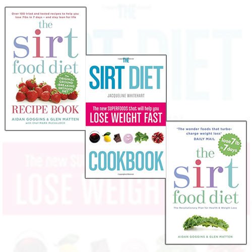 Sirtfood Diet 3 Books Collection Set paperback by Aidan Goggins and Glen Matten - The Sirtfood Diet, The Sirtfood Diet Recipe Book, The Sirt Diet Cookbook