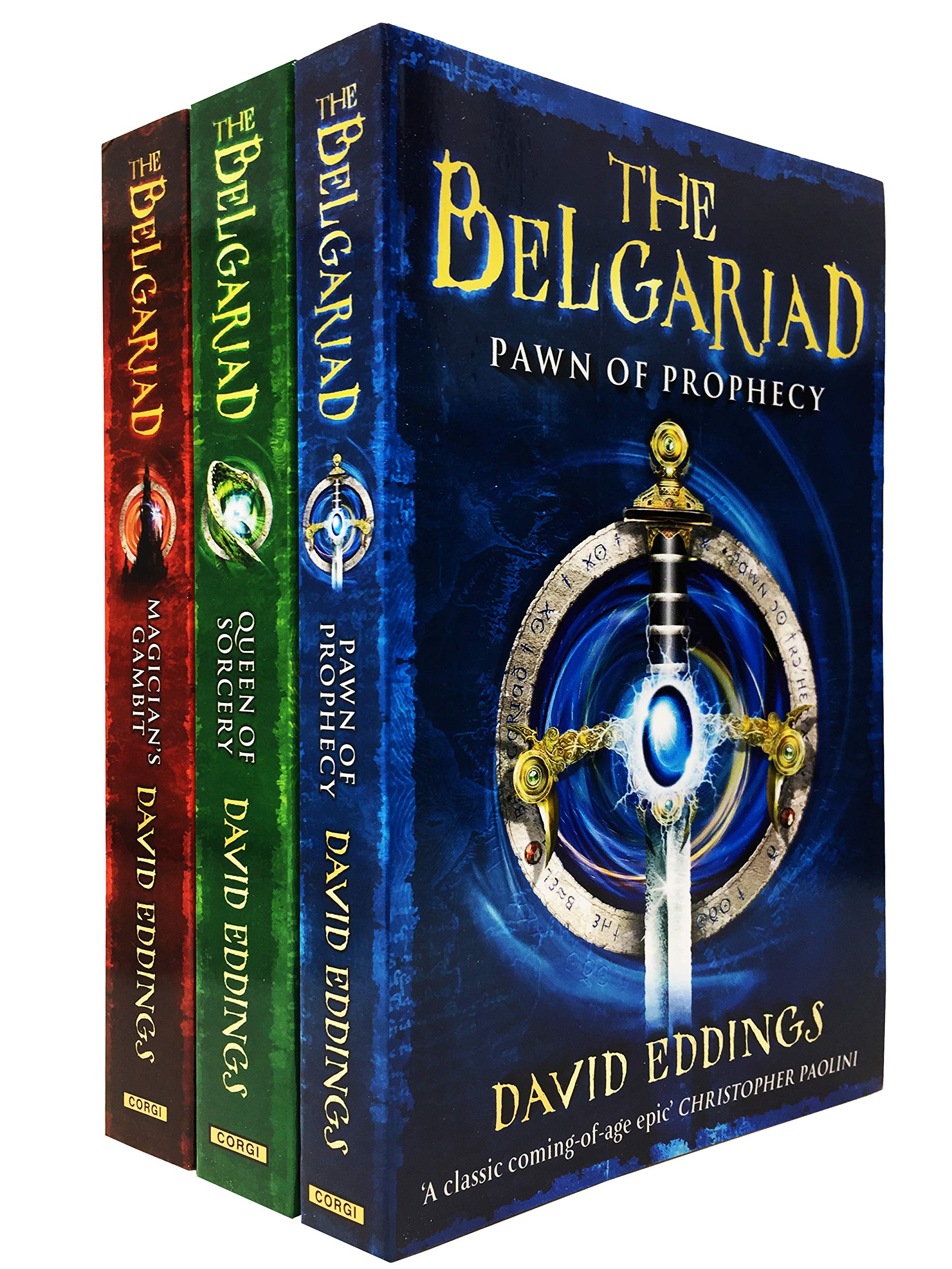 The Belgariad 3 Books Collection Set by David Eddings - Pawn of Prophecy, Queen of Sorcery, Magician's Gambit - Paperback fantasy trilogy