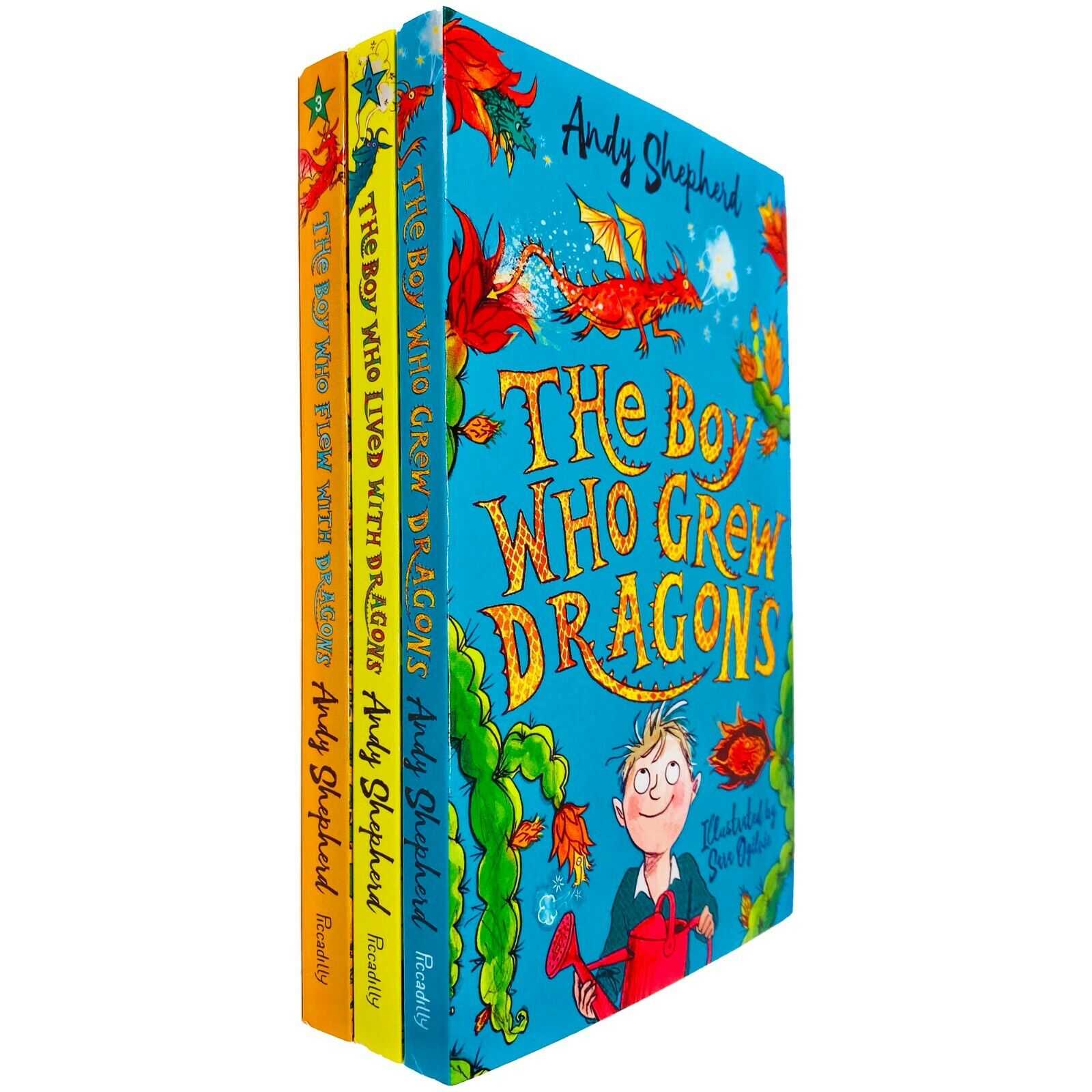 The Boy Who Grew Dragons 3 Books Collection Set by Andy Shepherd - Paperback children's dragon fantasy series for ages 7-9
