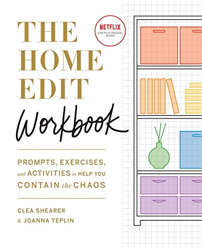 The Home Edit Workbook by Clea Shearer and Joanna Teplin - spiral-bound 52 week home organization workbook cover