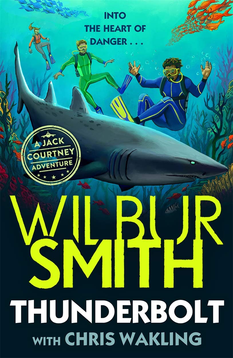 Thunderbolt: A Jack Courtney Adventure by Wilbur Smith - Paperback book cover, Jack Courtney Adventures series, ages 10-14