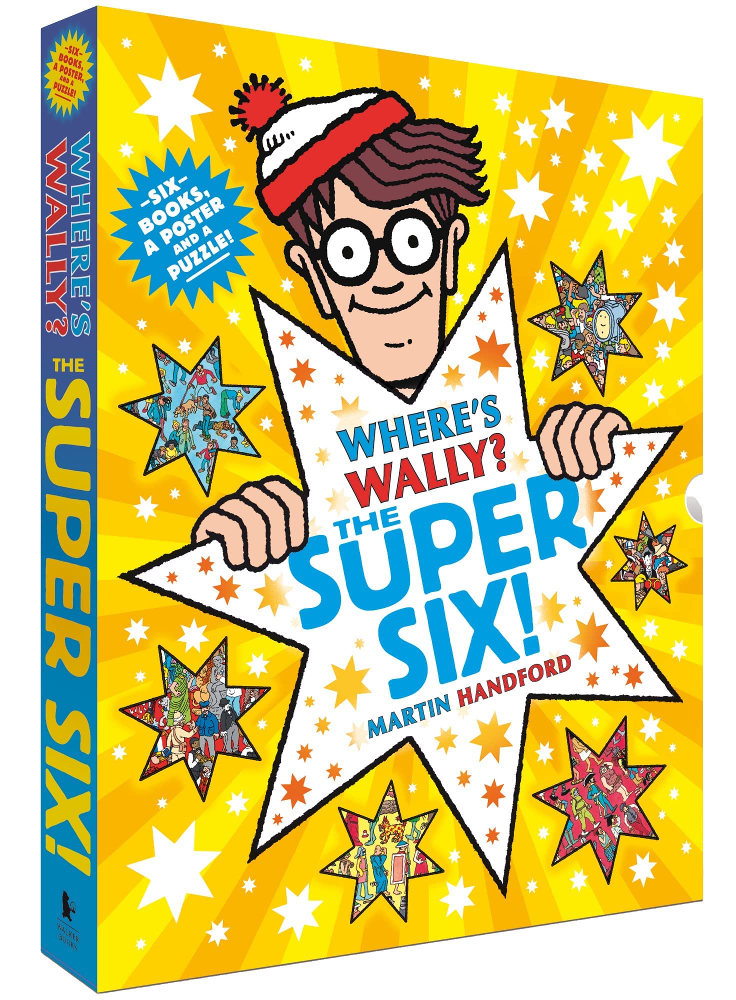 Where's Wally? The Super Six 6 Books Collection Set by Martin Handford - Paperback box set cover, Ages 5-7