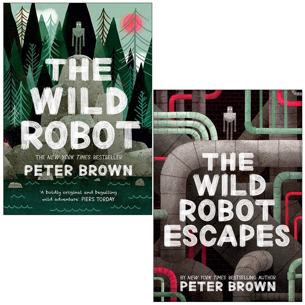 The Wild Robot Series 2 Books Collection Set by Peter Brown - The Wild Robot and The Wild Robot Escapes - Paperback - Ages 8-12