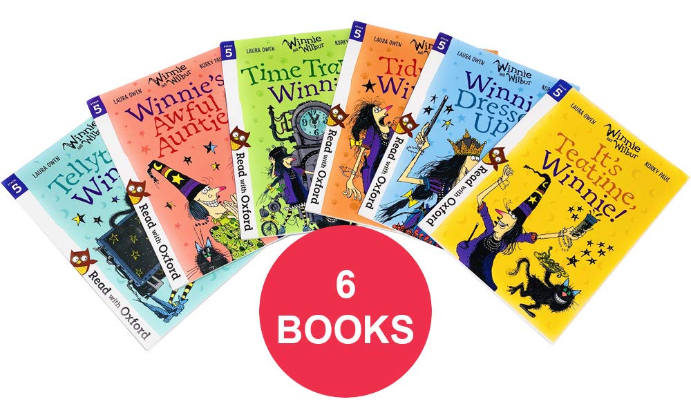 Winnie and Wilbur Read with Oxford Stage 5 6 Books Collection Set - Paperback - Ages 5-7