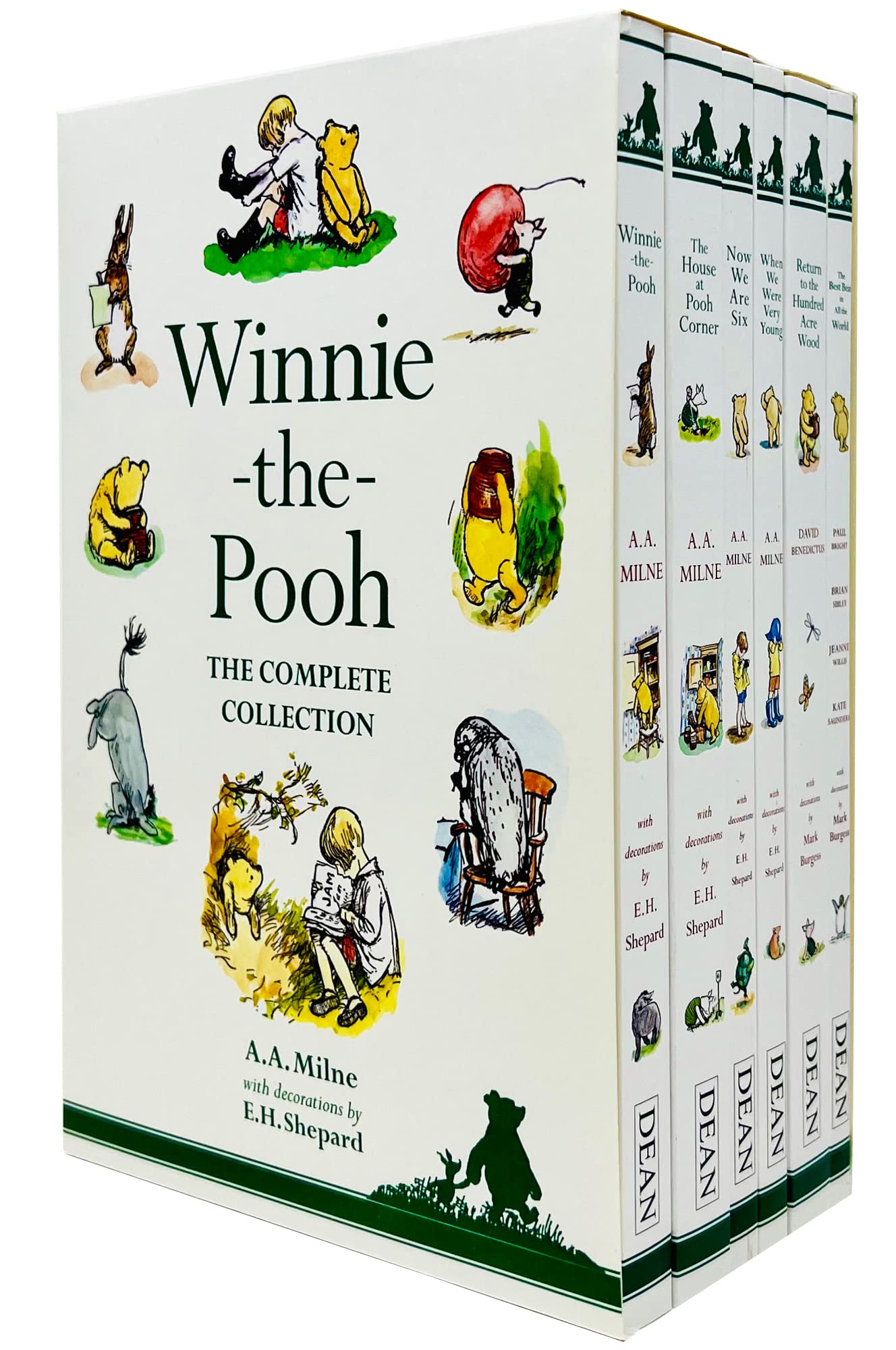 Winnie-the-Pooh The Complete Fiction Collection 6 Books Box Set by A.A. Milne - Paperback - Ages 6 Plus