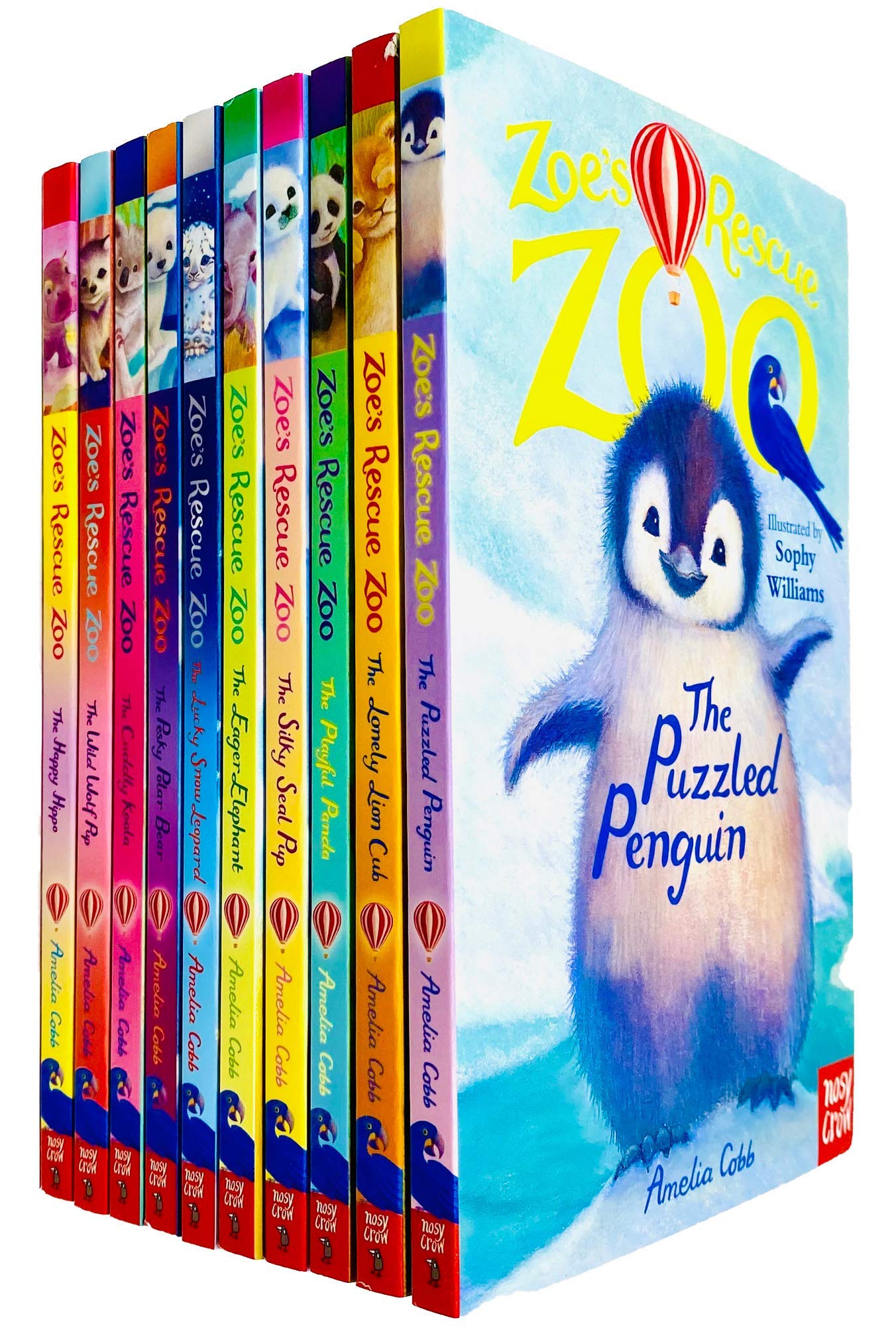 Zoe's Rescue Zoo 10 Books Collection Set by Amelia Cobb - Paperback - Ages 5-7 - The Lonely Lion Cub cover shown