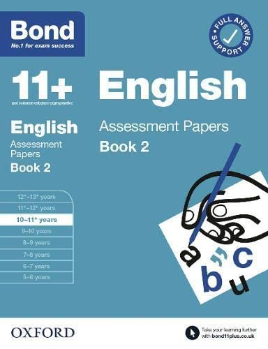 Bond 11+ Assessment Papers 10-11 Years Book 2 Collection 4 Books Set Paperback - Lets Buy Books
