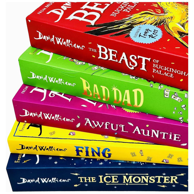 David Walliams Collection 5 Books Set ( Fing, Ice Monster, Slime, Code Name Bananas ) by David Walliams