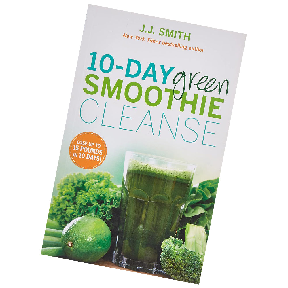 10-Day Green Smoothie Cleanse by J.J. Smith - book pages and detail shot