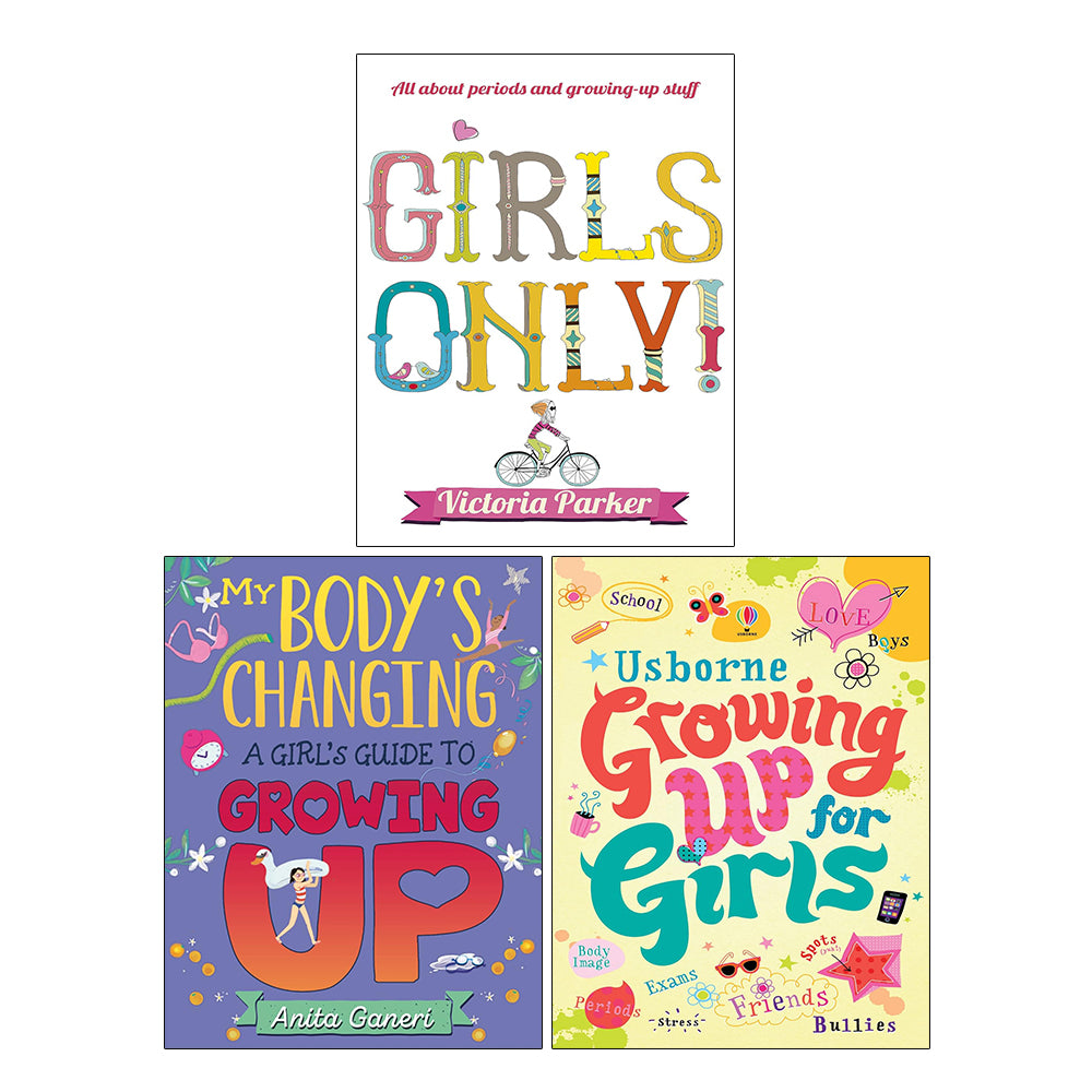 Growing Up and Puberty for Girls 3 Books Set - Non Fiction - Paperback - Lets Buy Books