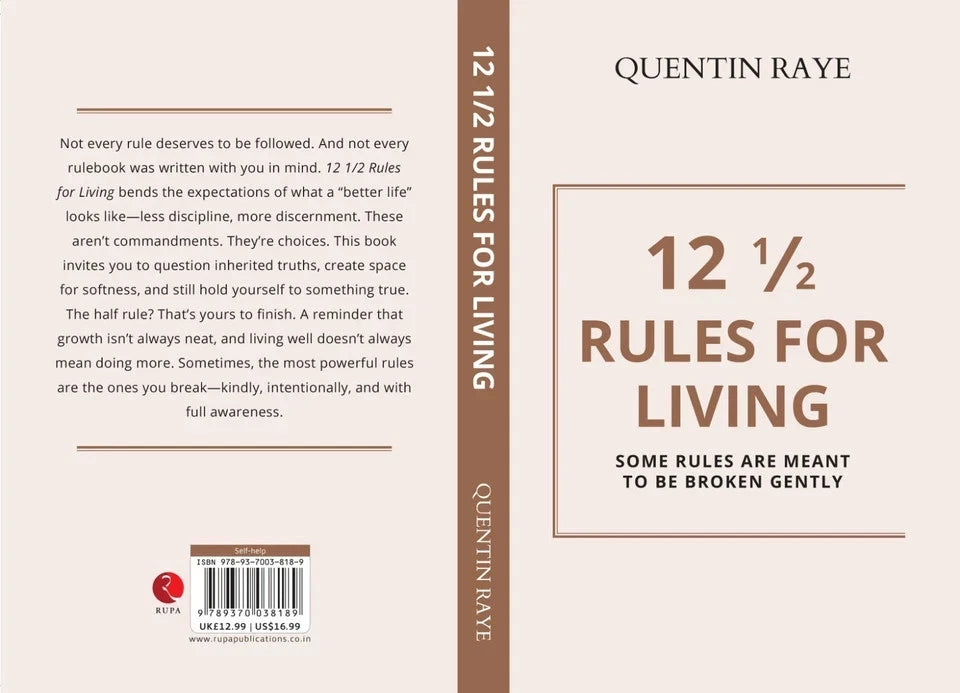 12 1/2 Rules for Living by Quentin Raye - Self-Help Paperback detail view