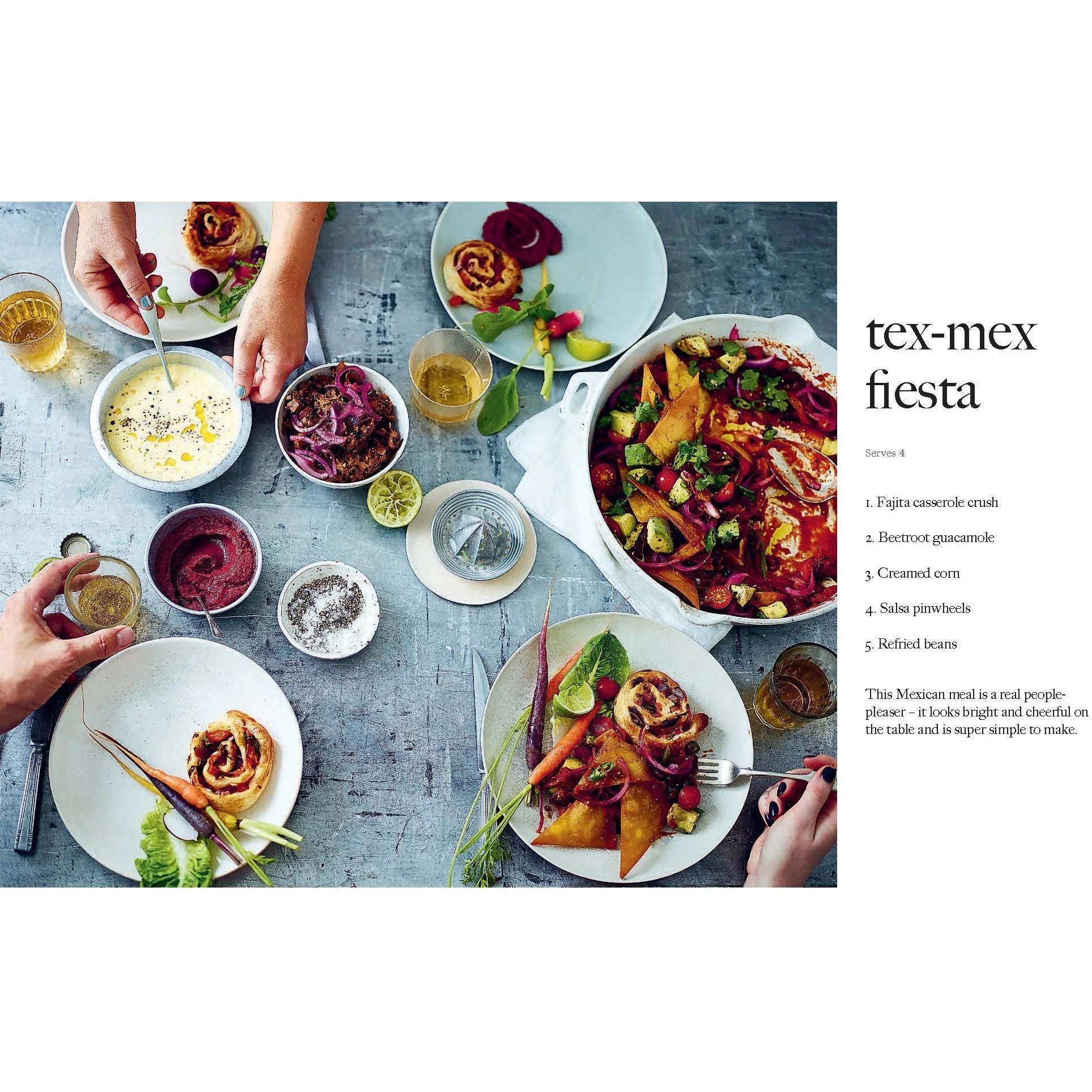 15 Minute Vegan Comfort Food by Katy Beskow - inside recipe page from the hardback vegan cookbook