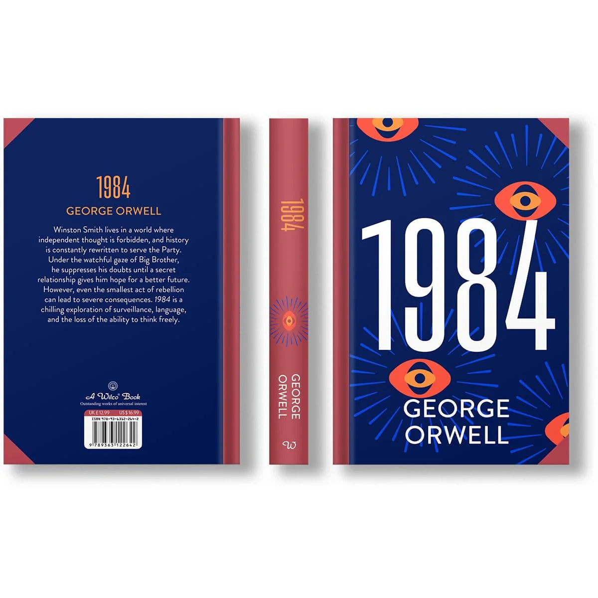 1984 by George Orwell sprayed edge premium hardback back cover with blurb